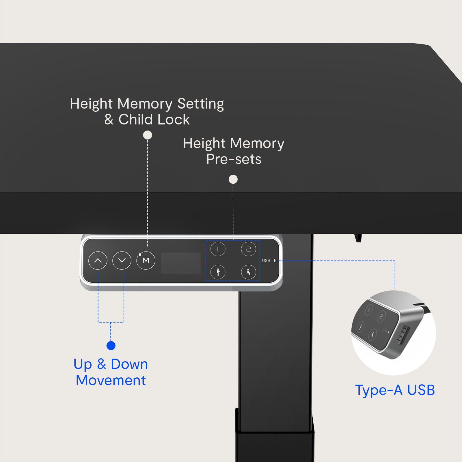 FlexiSpot E7LBR557624B desks - View #5