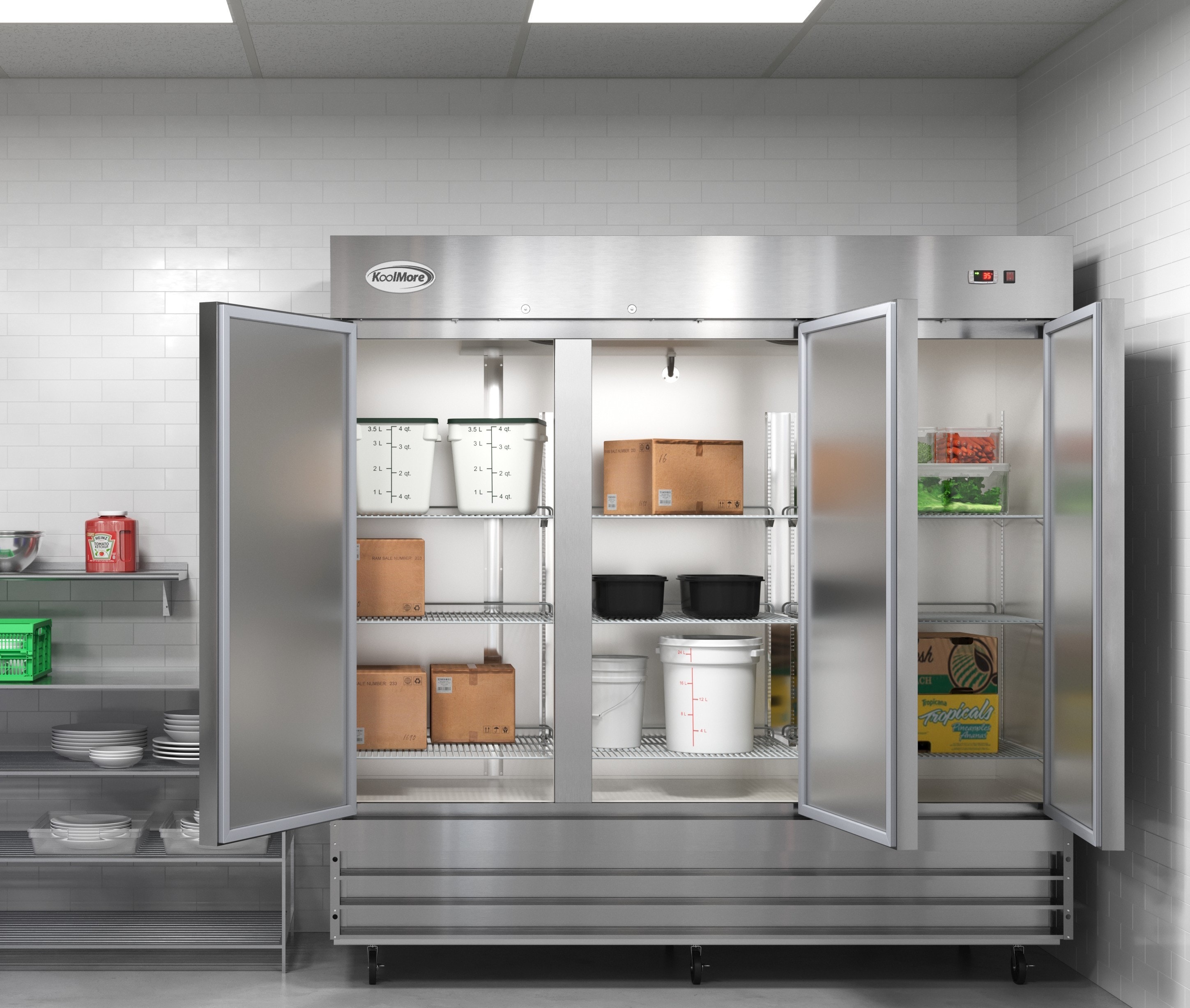 KoolMore RIR-3D-SS Commercial-Refrigerators - View #4