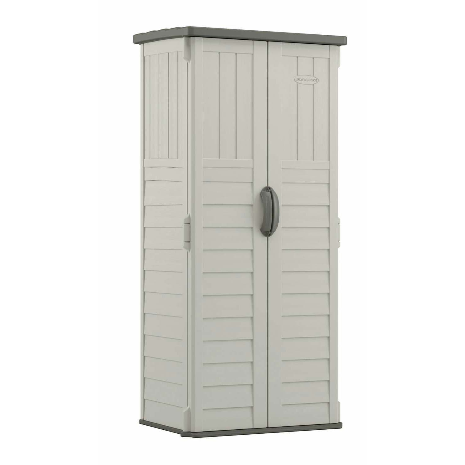 Suncast Tall Storage Cabinet, Gray