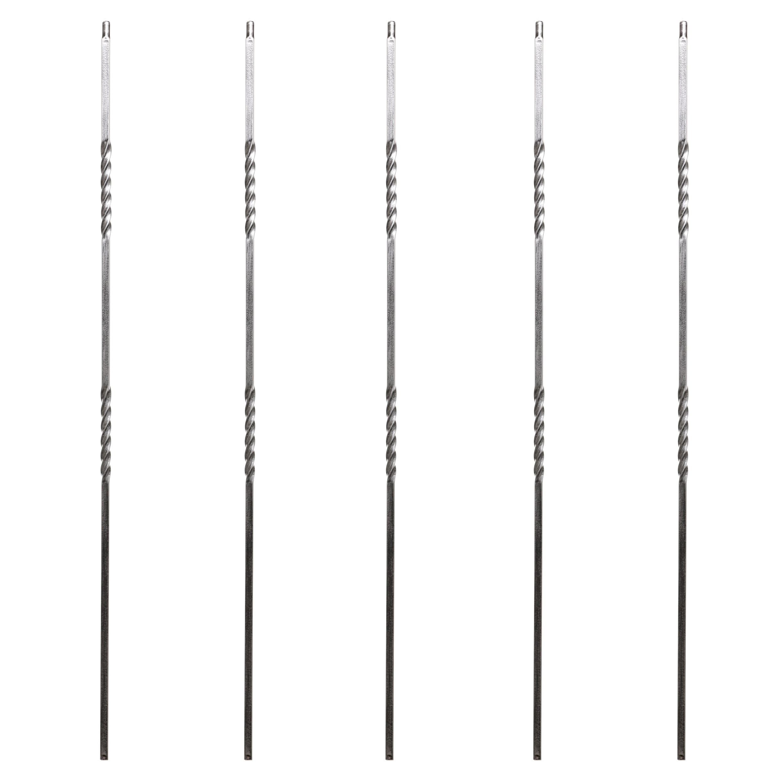RELIABILT WGT03AN 43-in x 0.5-in Antique Nickel Wrought Iron Twist Stair Baluster (5-Pack)