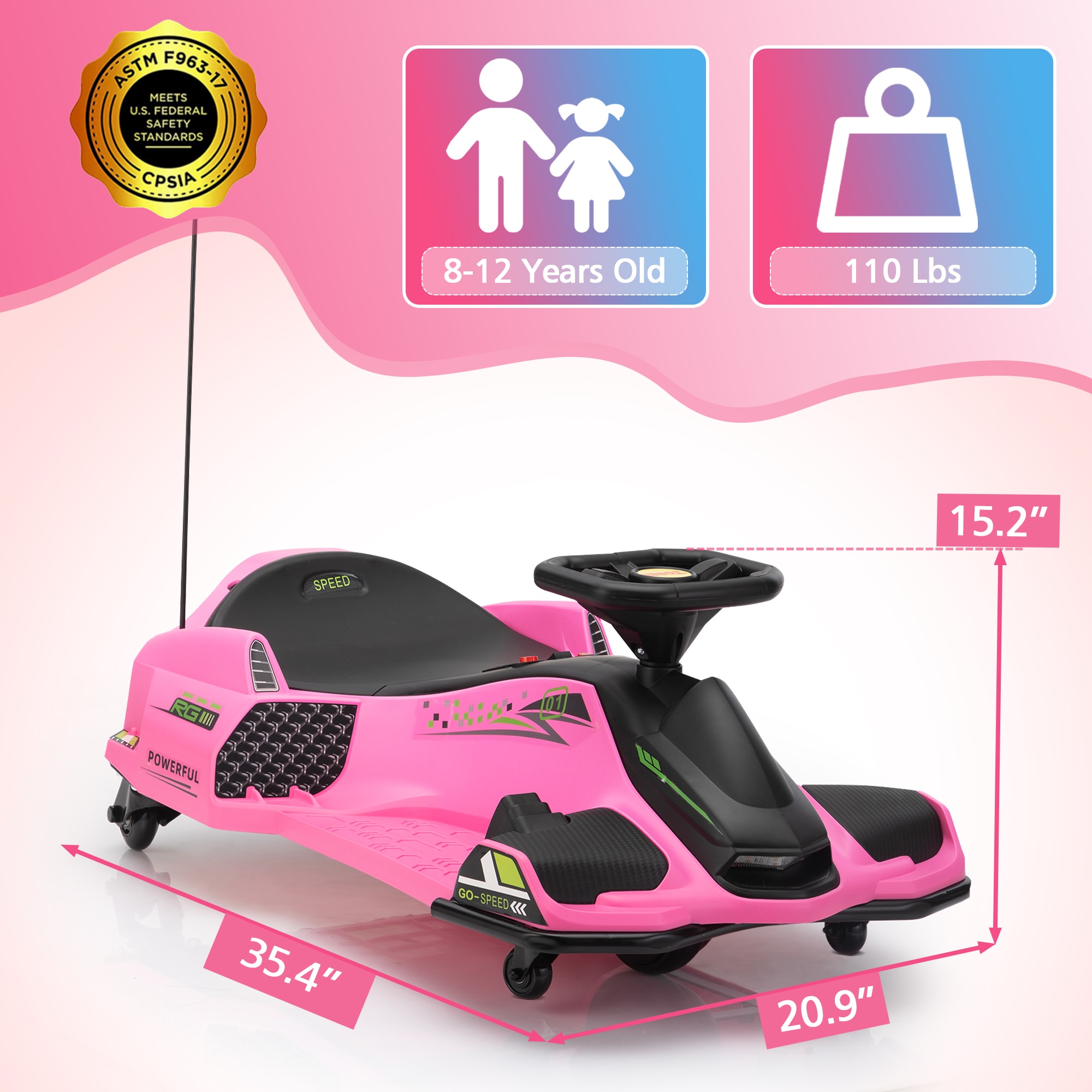 TOBBI 12-volt Toy Car (Battery & Charger Included) in the Kids Play ...