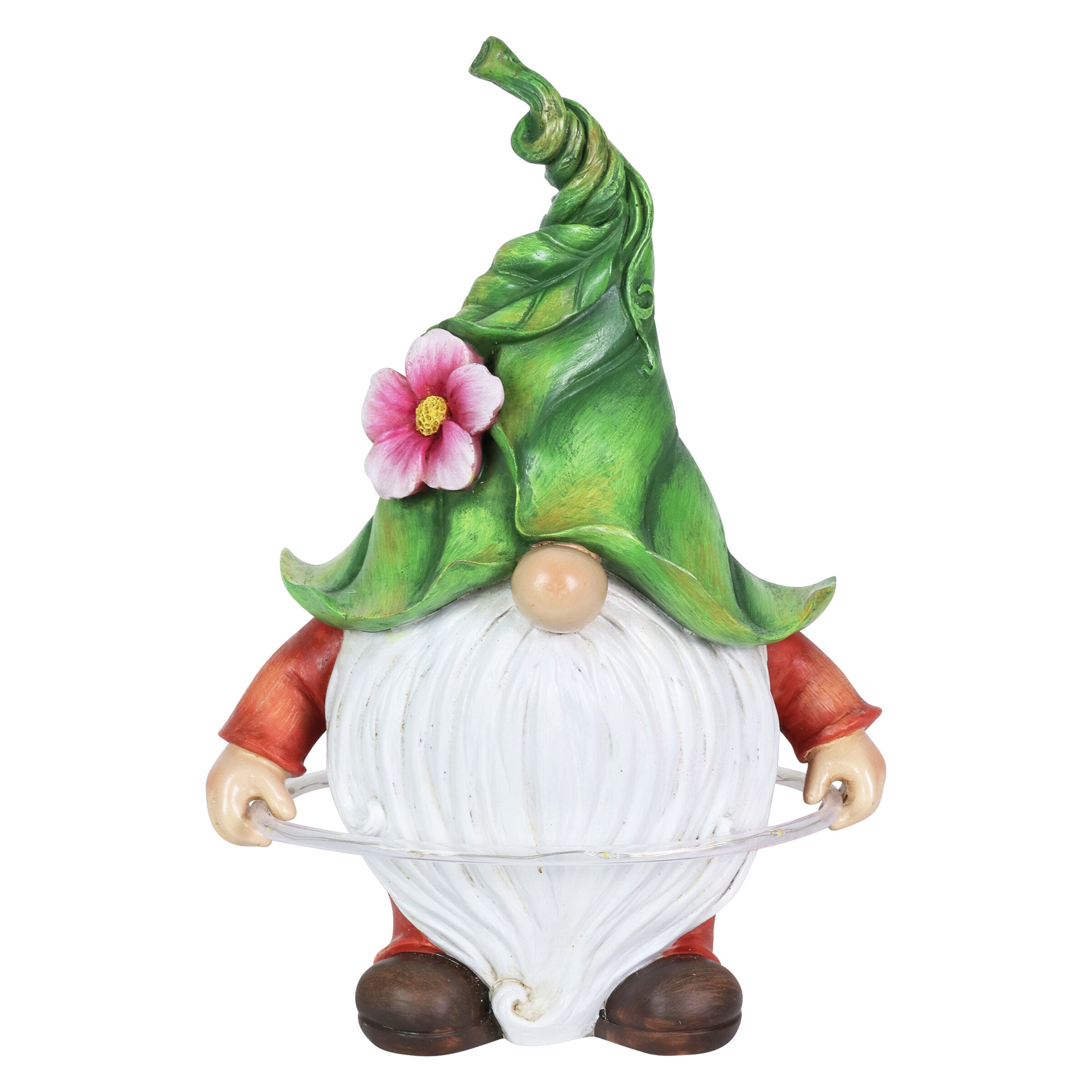 Exhart 71759-RS 11.02-in H x 7.48-in W Multiple Colors/Finishes Gnome Garden Statue