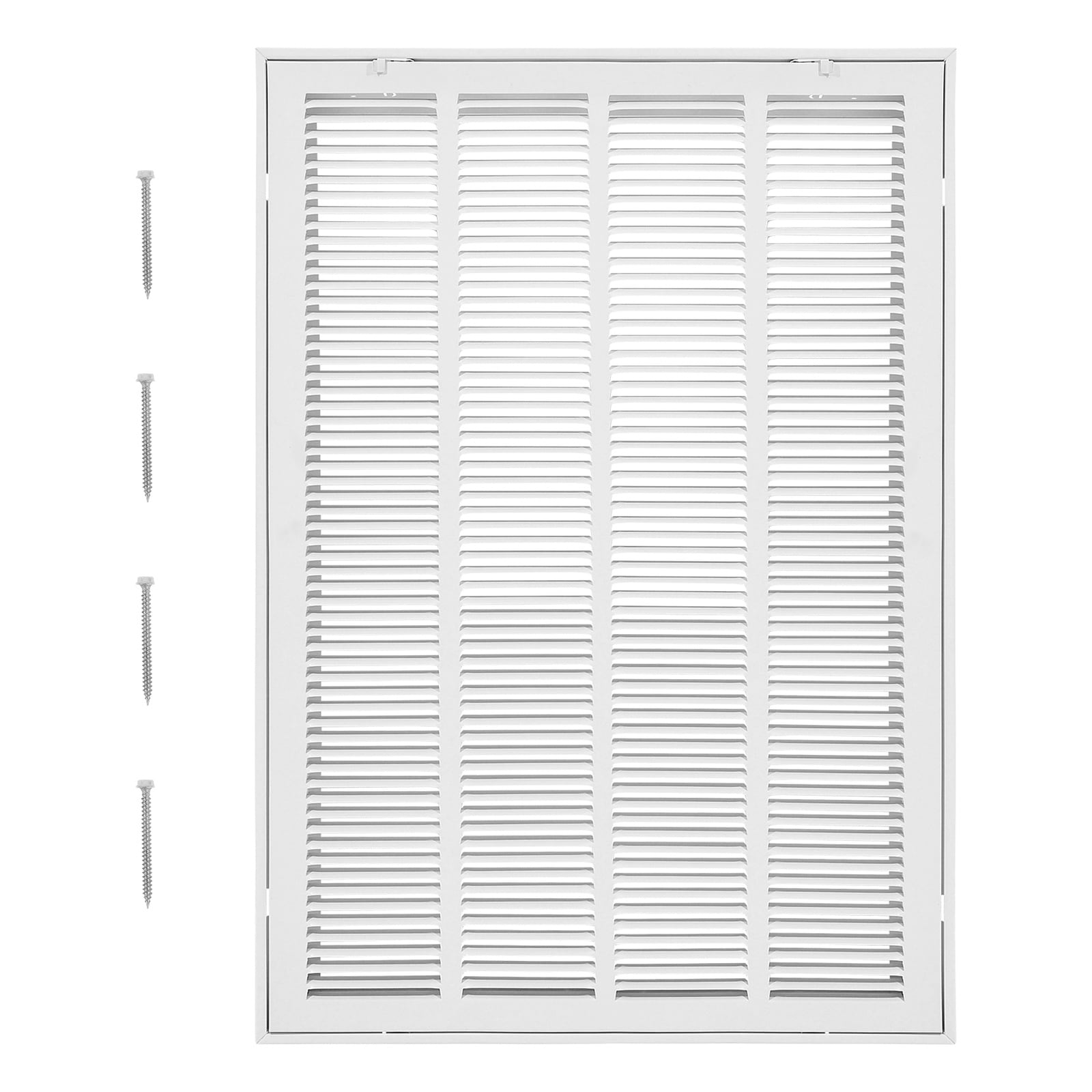 GIVIMO 20-in W x 30-in H Steel Return Air Filter Grille for 1-in Filters Powder-Coated Wall Vent Cover #LW047GIVSS710