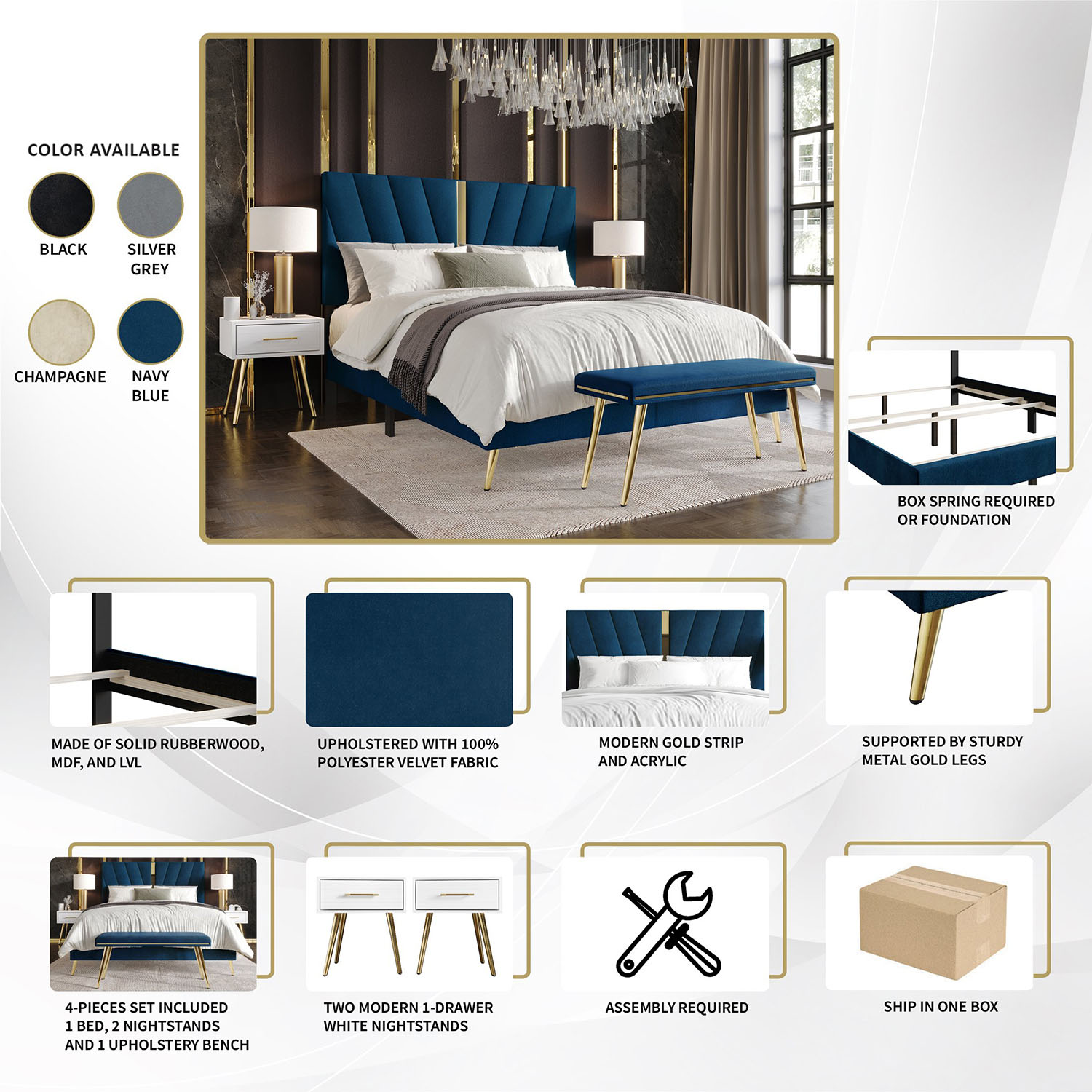 CasePiece C8508QUB-CP-VV-4X beds - View #9
