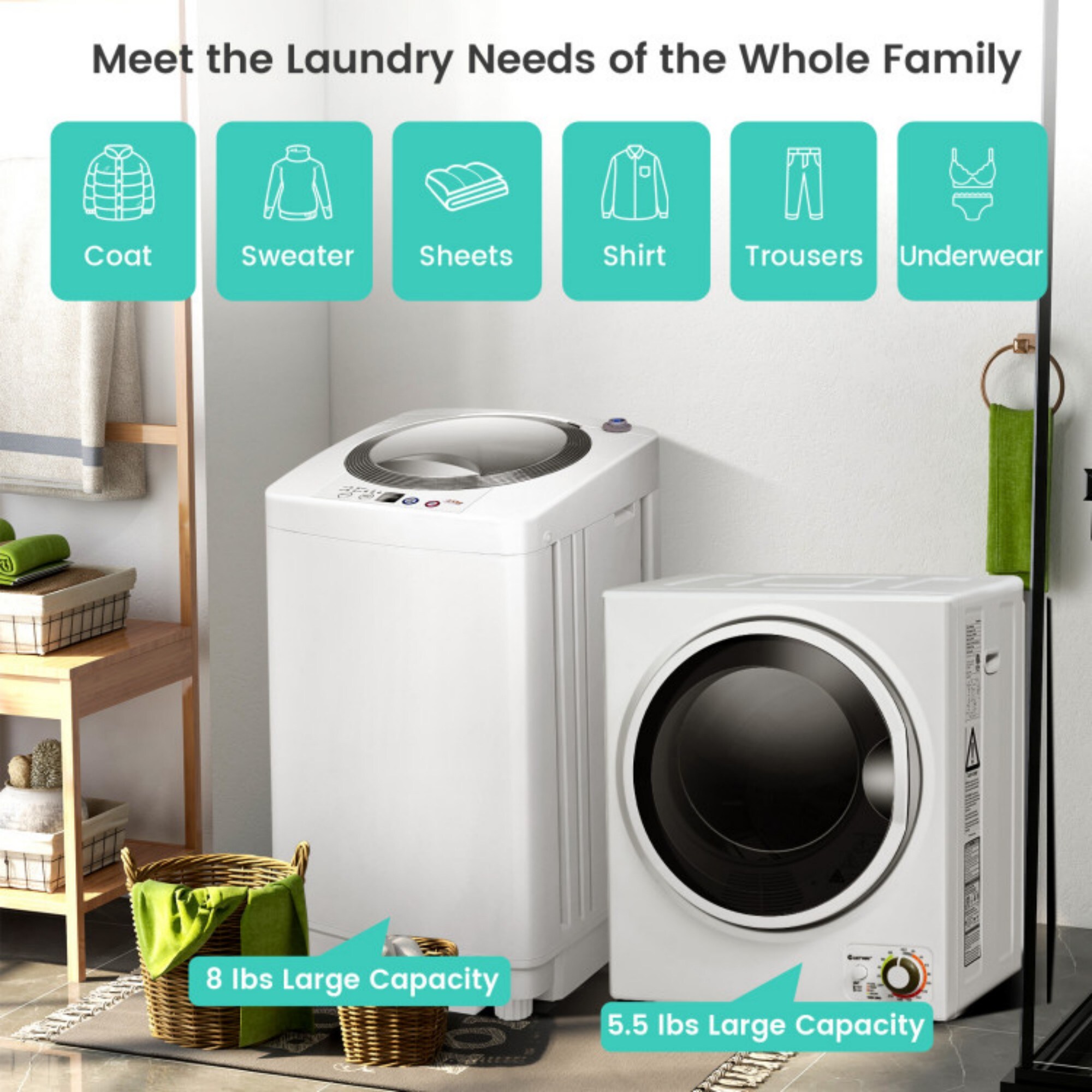LUCKY ONE LO-FP11047USWH Combination-Washers-Dryers - View #6