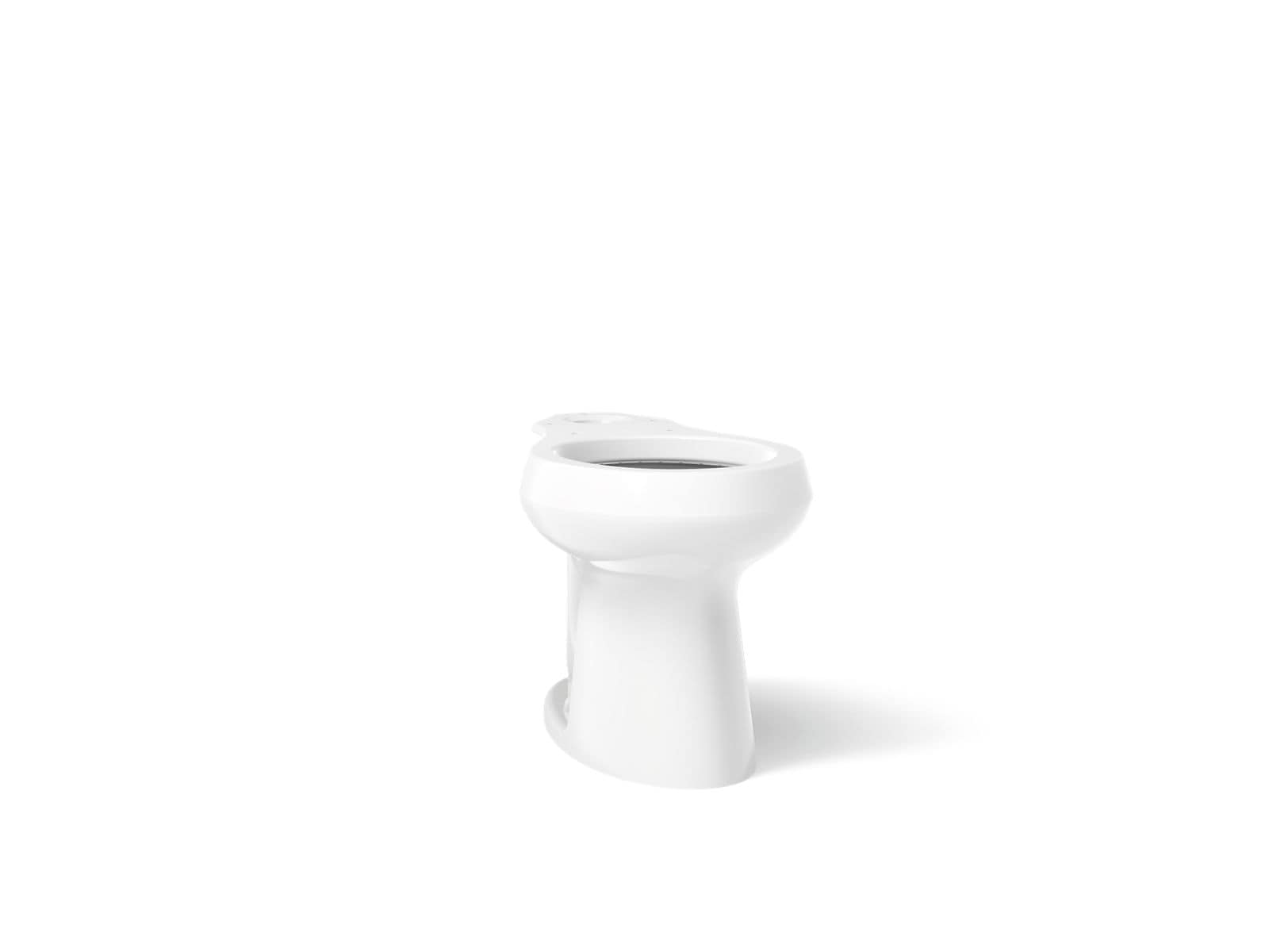KOHLER K-5393-0 Highline White Round Chair height Toilet Bowl 12-in Rough-In