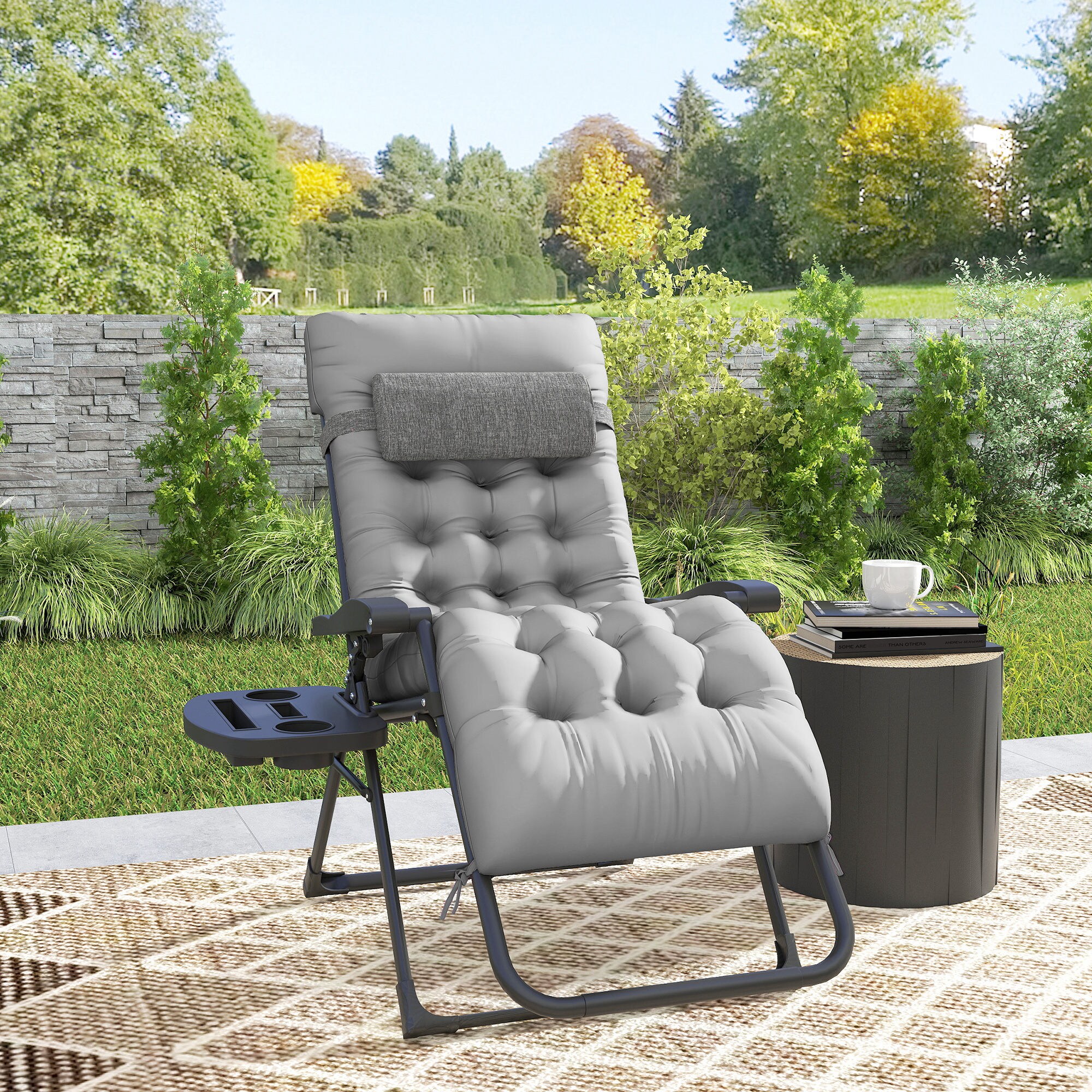 Outsunny 84B-803GY Chaises-Settees - View #8