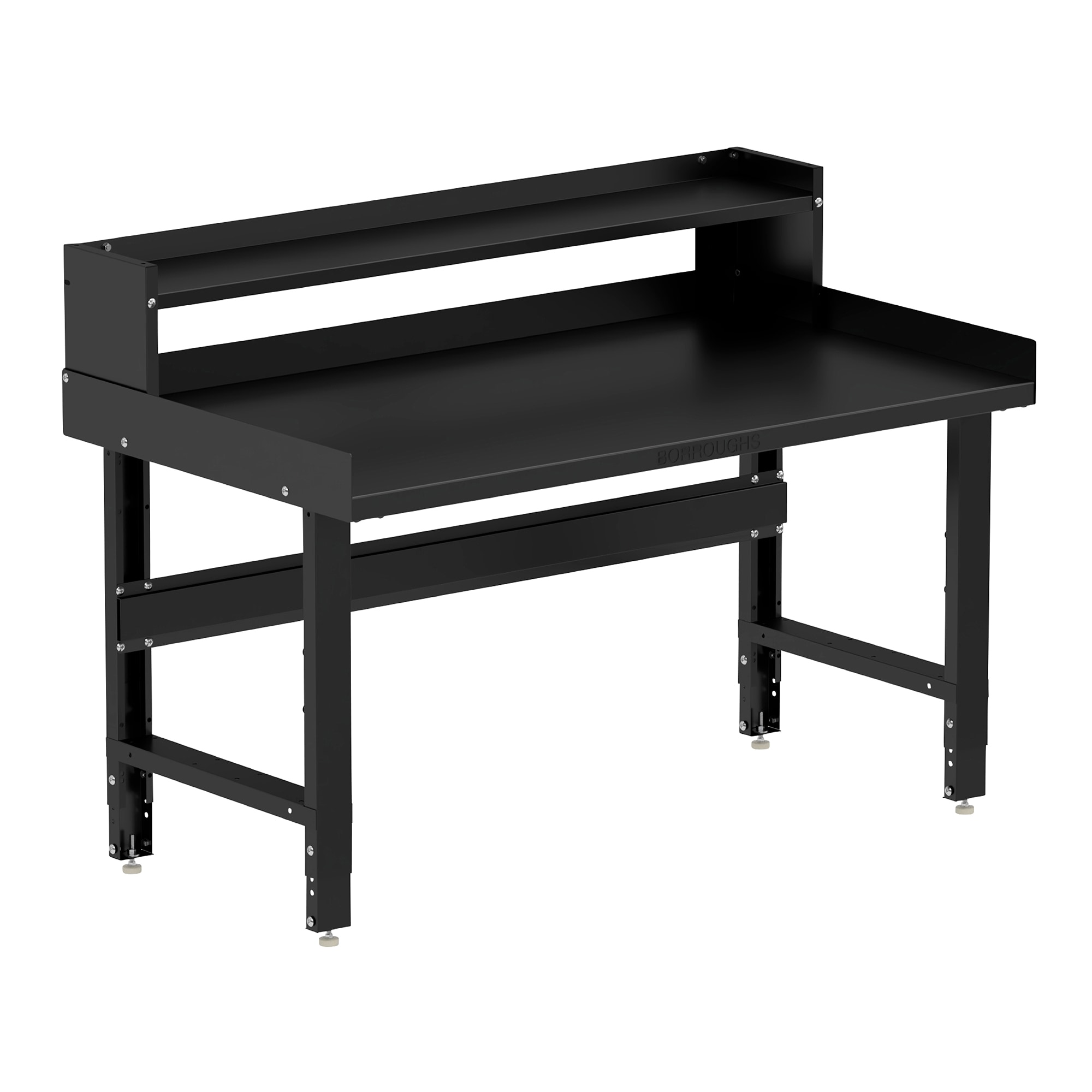 Borroughs 60-in L x 30.75-in H Powder Coated Finish Steel Adjustable Height Work Bench E1-WB6028PD-F Sansujyuku sansujyuku.com