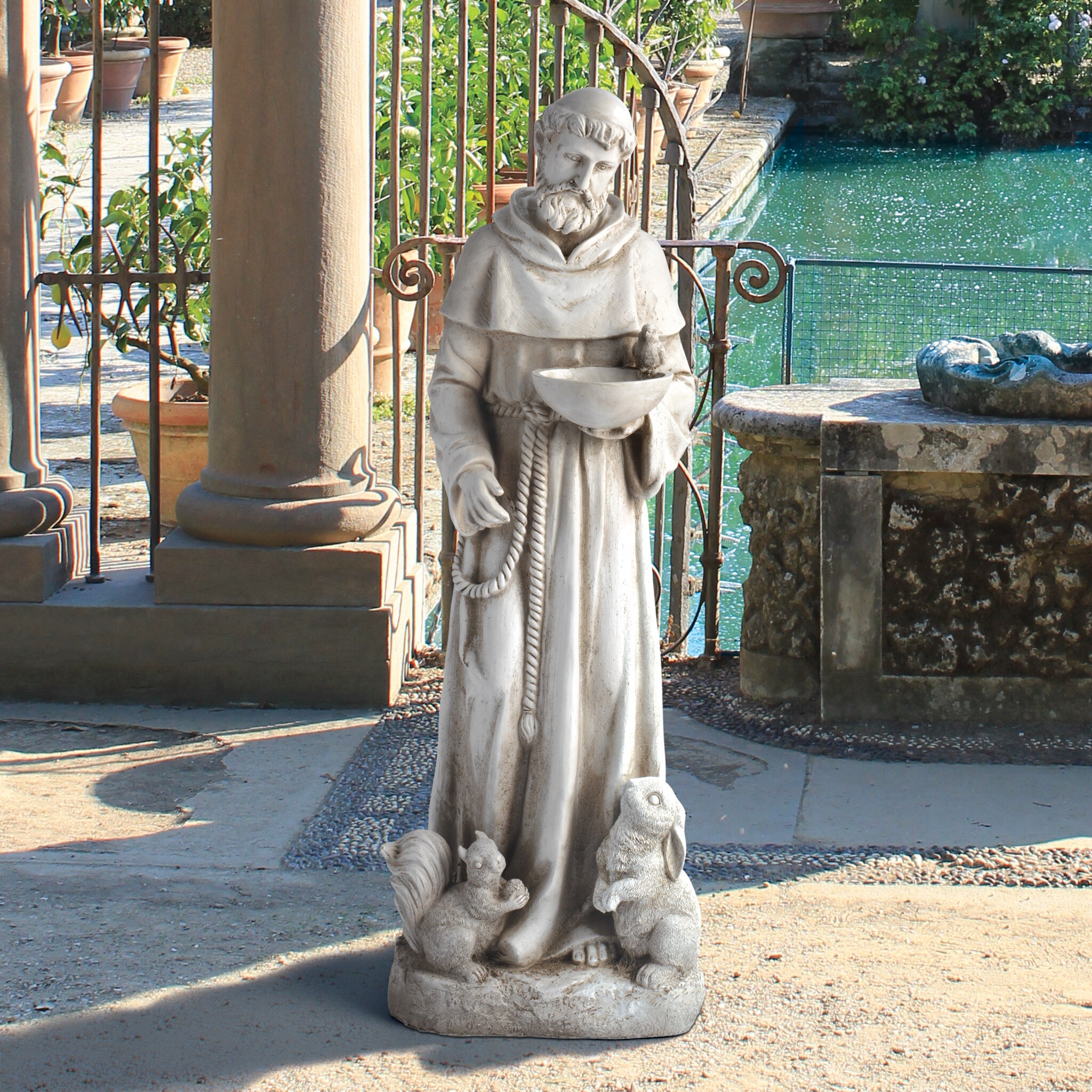Design Toscano 28-in H x 10-in W Gray Religion Garden Statue