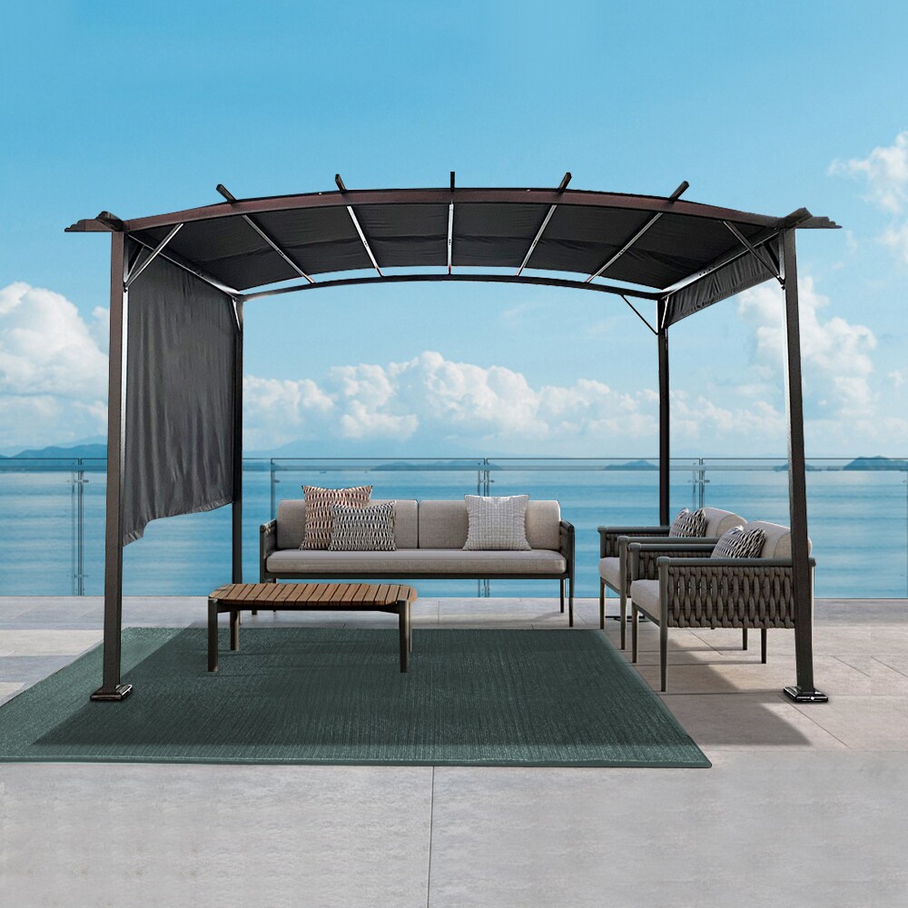 Topcraft 12-ft W x 8-ft 10-in L x 7-ft 6-in H Black Metal