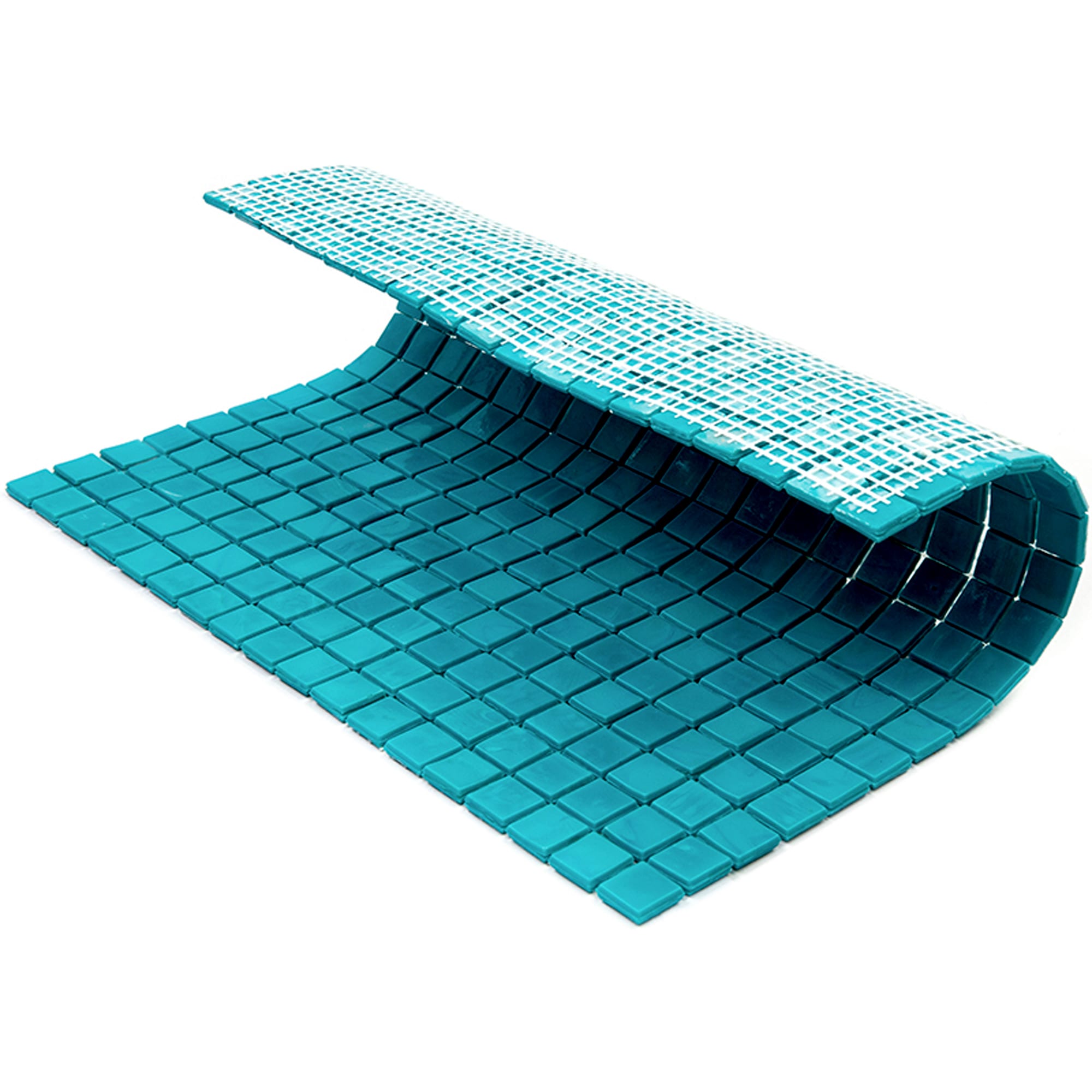 Turquoise Green Glossy Glass Mosaic Wall and Floor Tile