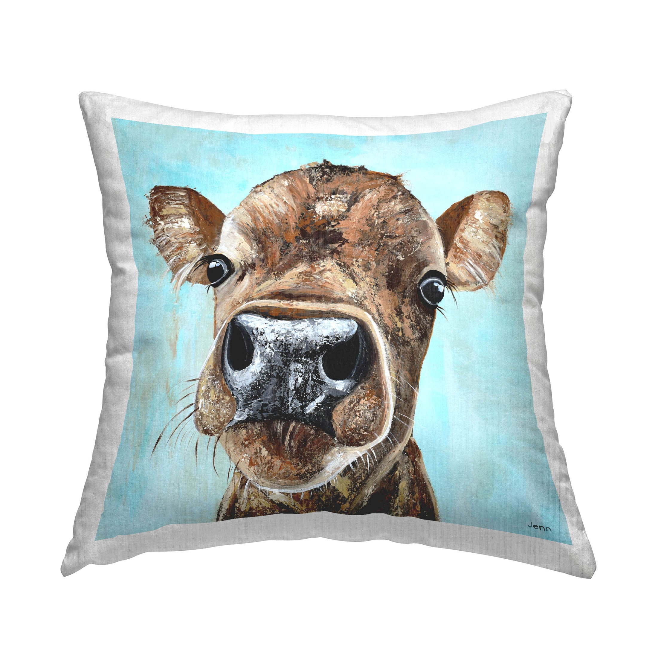Stupell Industries PLB-361-SQW-18X18 18-in x 18-in Brown Square Indoor Decorative Pillow