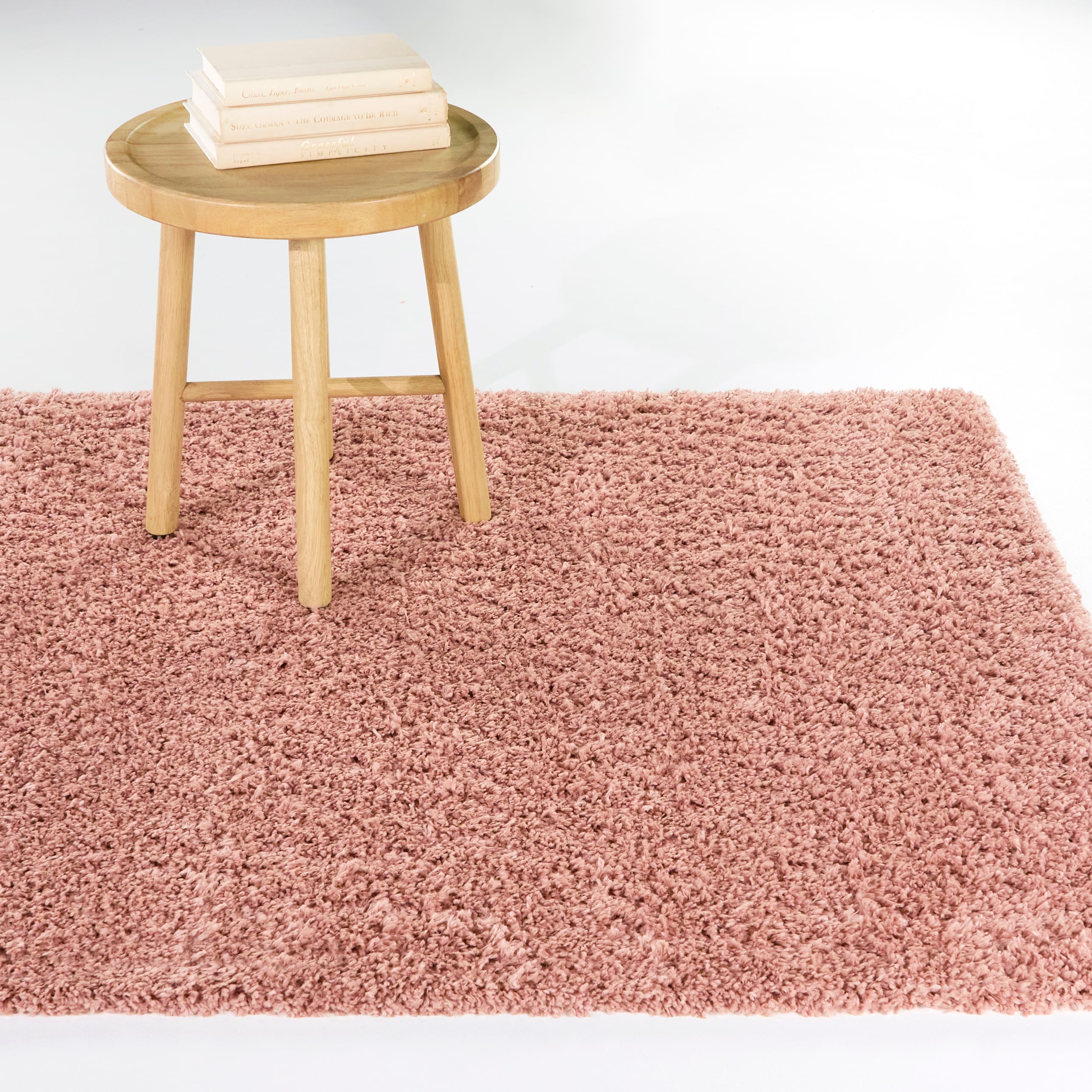 Balta 3129513 4 x 5 (ft) Polypropylene Pink Rectangular Indoor Solid Area rug