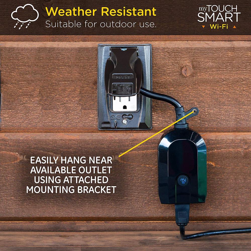 myTouchSmart 120-Volt 1-Outlet Indoor/Outdoor Smart Plug at
