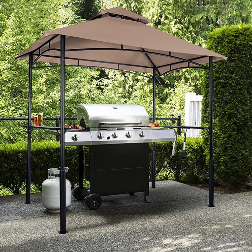 GARSING 8x5-GG-BEIGE Wood-Resin-Gazebos - View #6