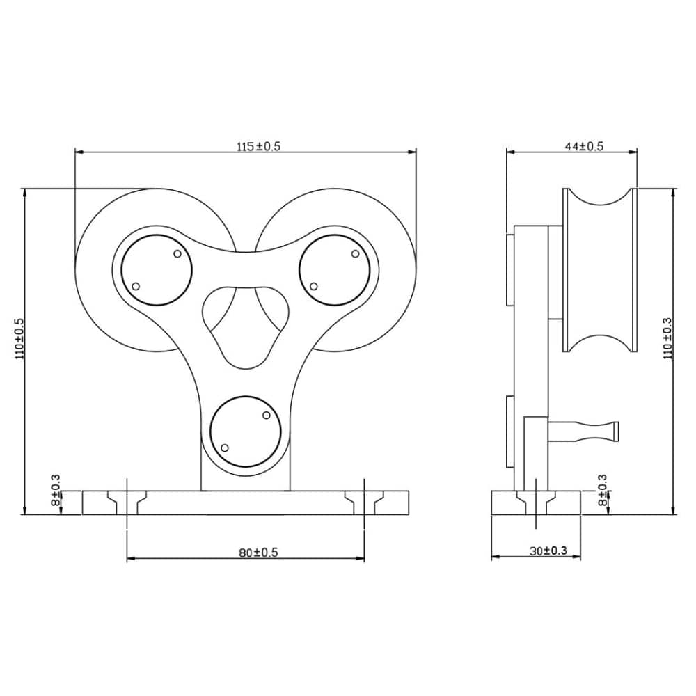 Miseno MBDH5606X96SS Sliding-Closet-Door-Track-Track-Kits - View #4