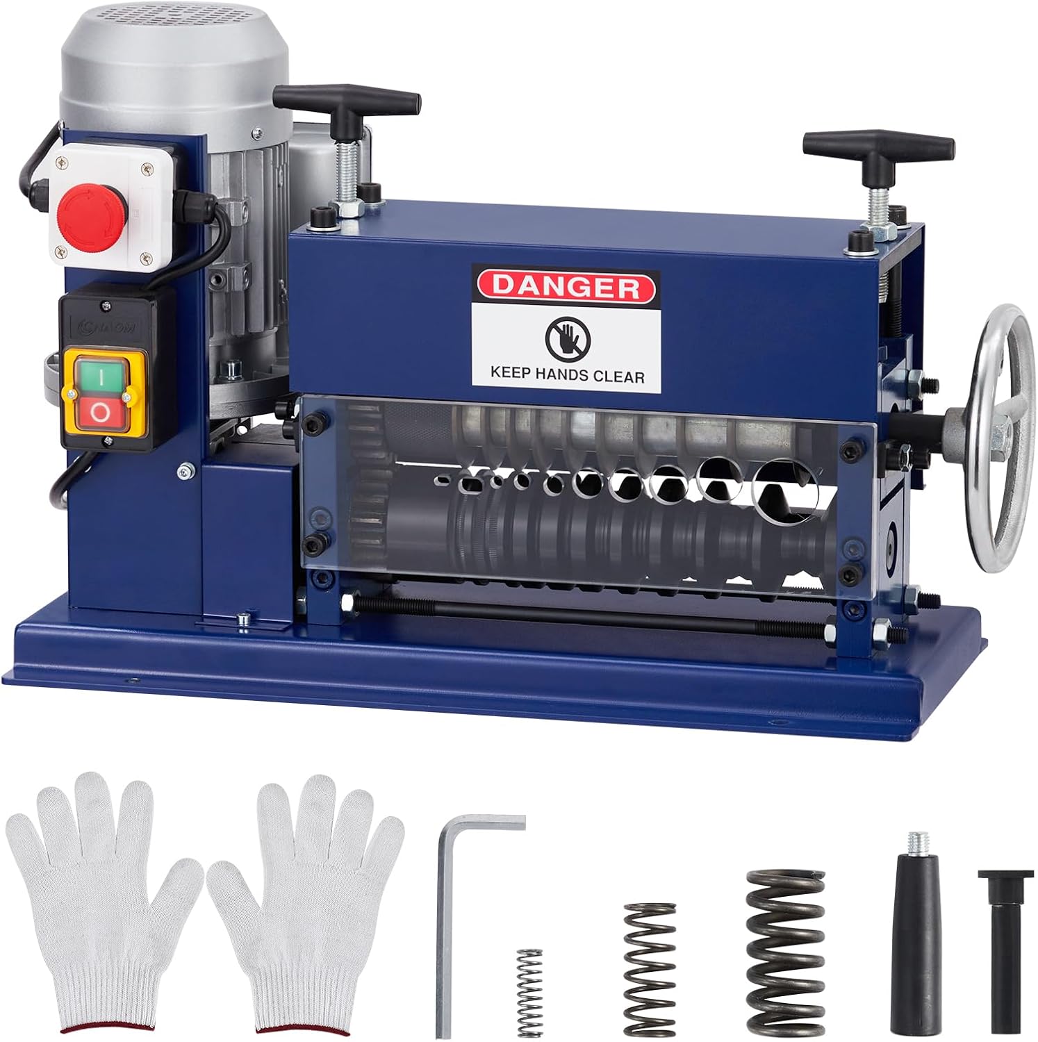 GAOMON 370W Wire Stripping Machine Fast 27m per minute Dual Manual and Electric Operation 11 Channels Precision Size Markings