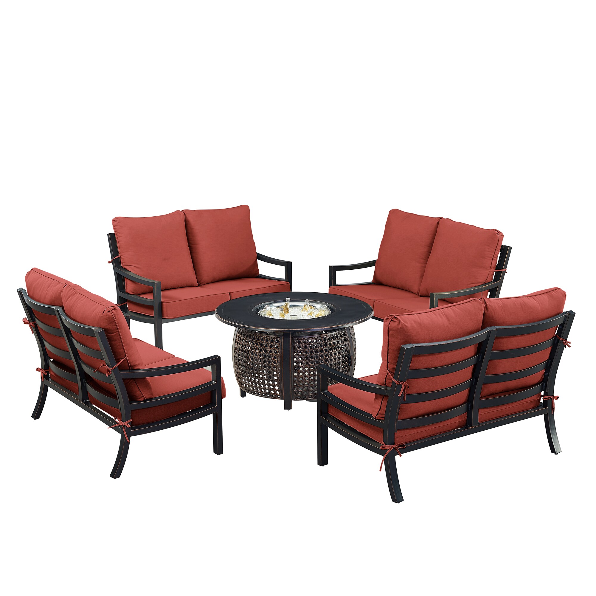 Oakland Living HUDSON4LSCLIFFRDCU Patio-Conversation-Sets - View #4