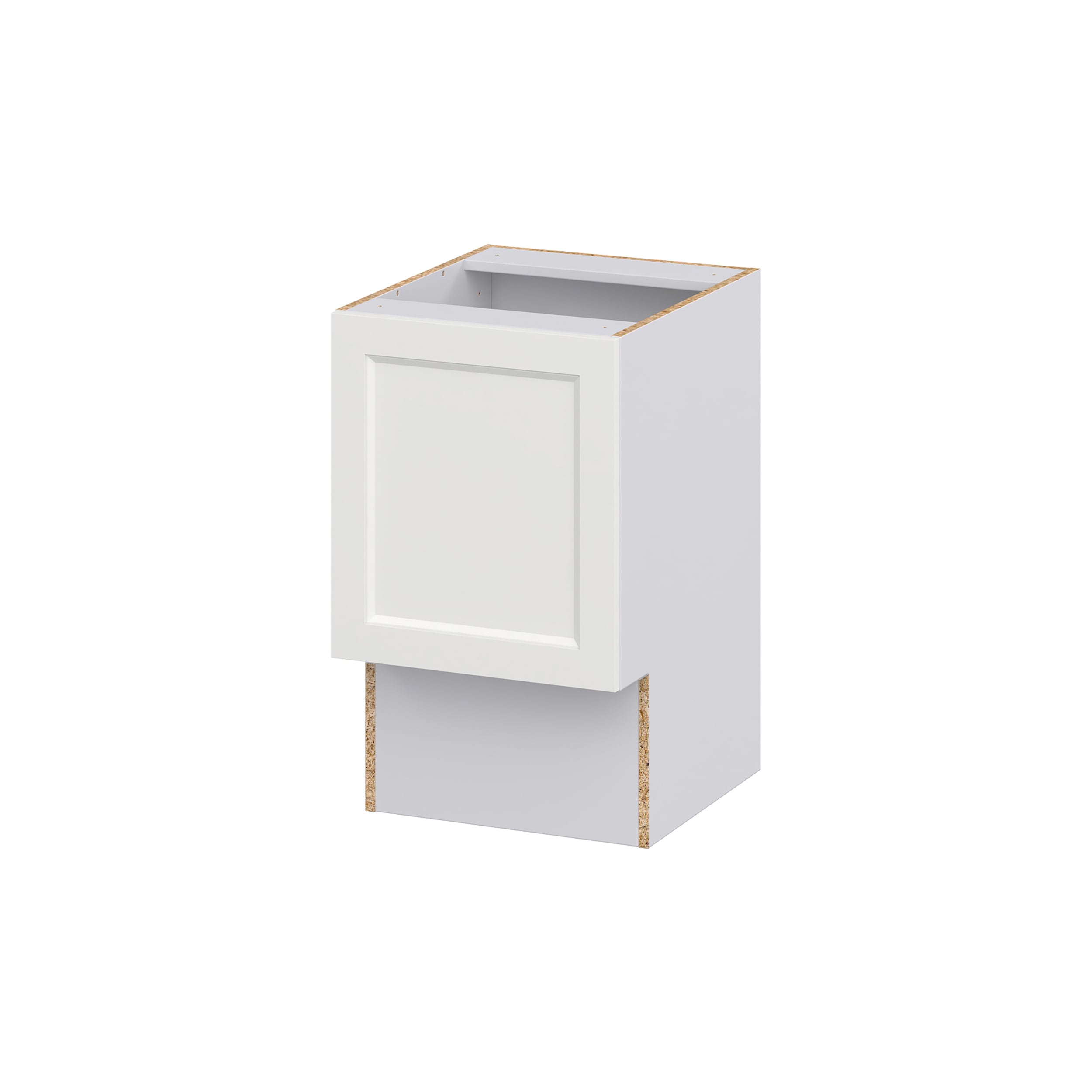 Hugo&Borg DSV18ADA(L/R)-RI Riviera 18-in W x 34.5-in H x 21-in D Bright White Base Fully assembled Cabinet (Recessed Panel Shaker)