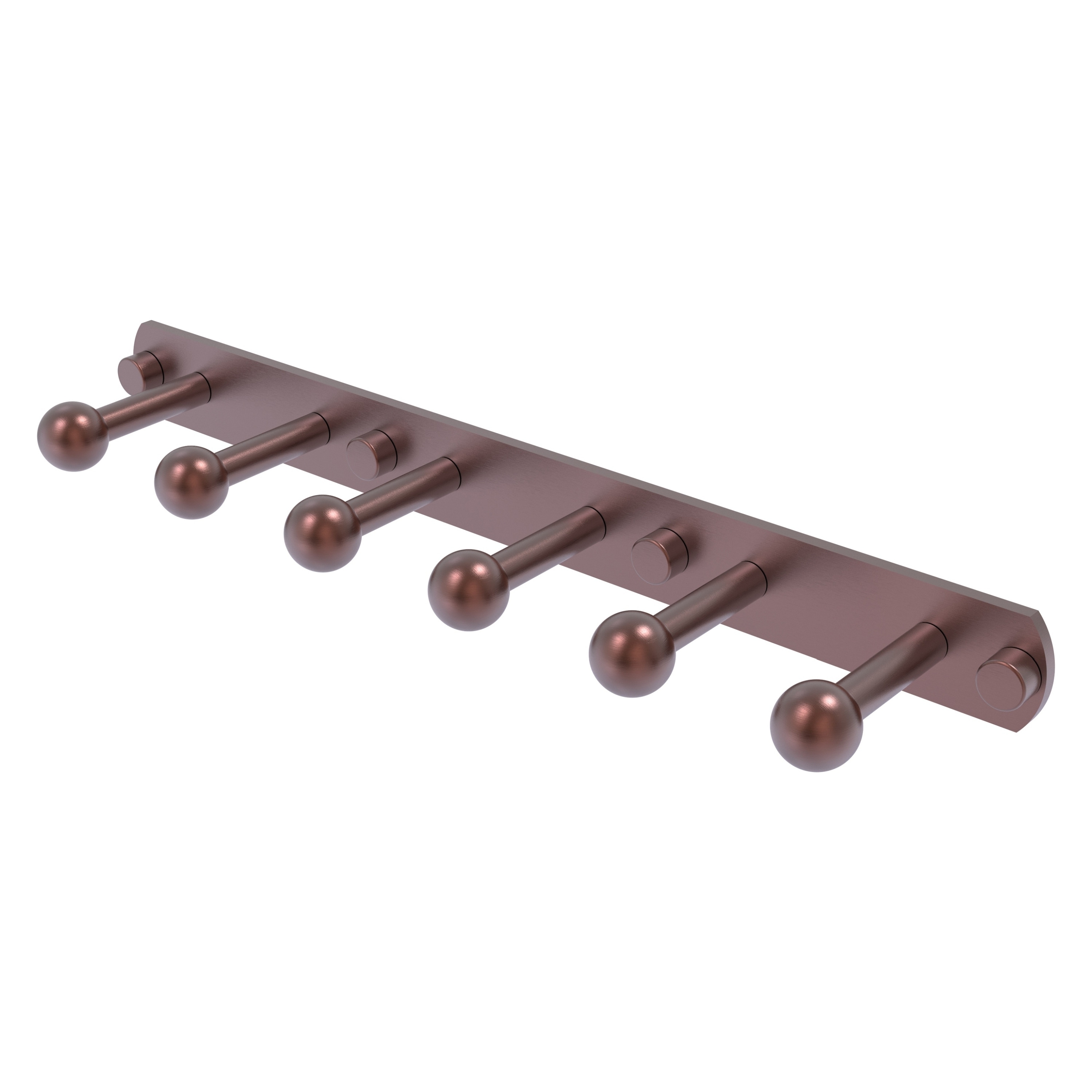 Allied Brass P1000-20-6-CA Prestige Skyline Antique Copper 6 -Hook Wall mount Towel Hook