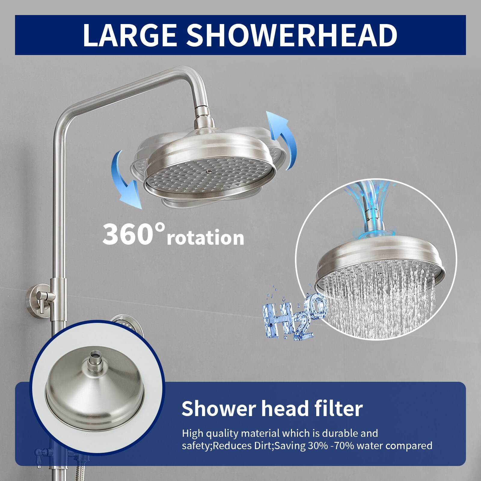 BWE A-98016-N Showerhead-Bar-Panels - View #3