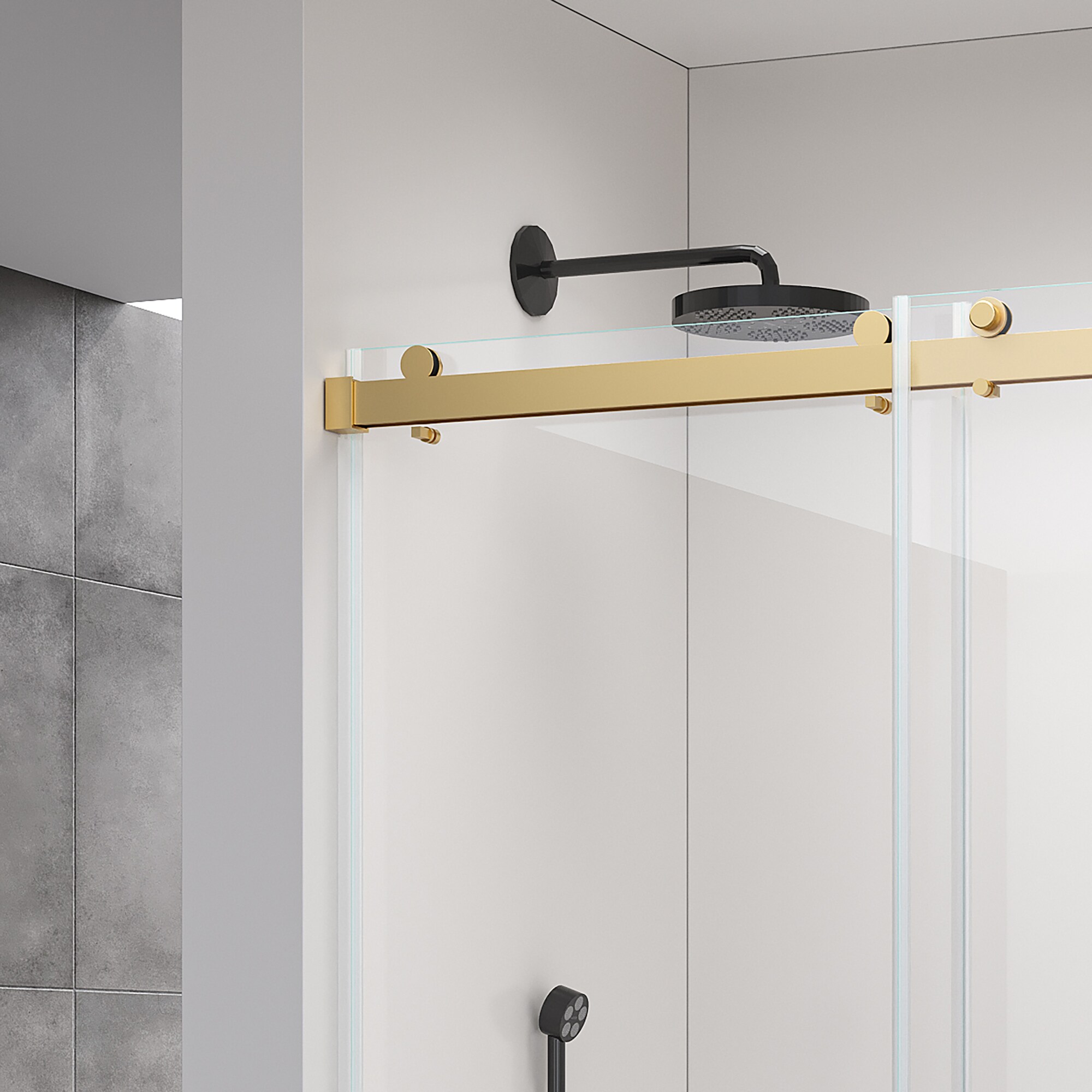 LIVIZA GLSHG3672MB-BLC Shower-Doors - View #8