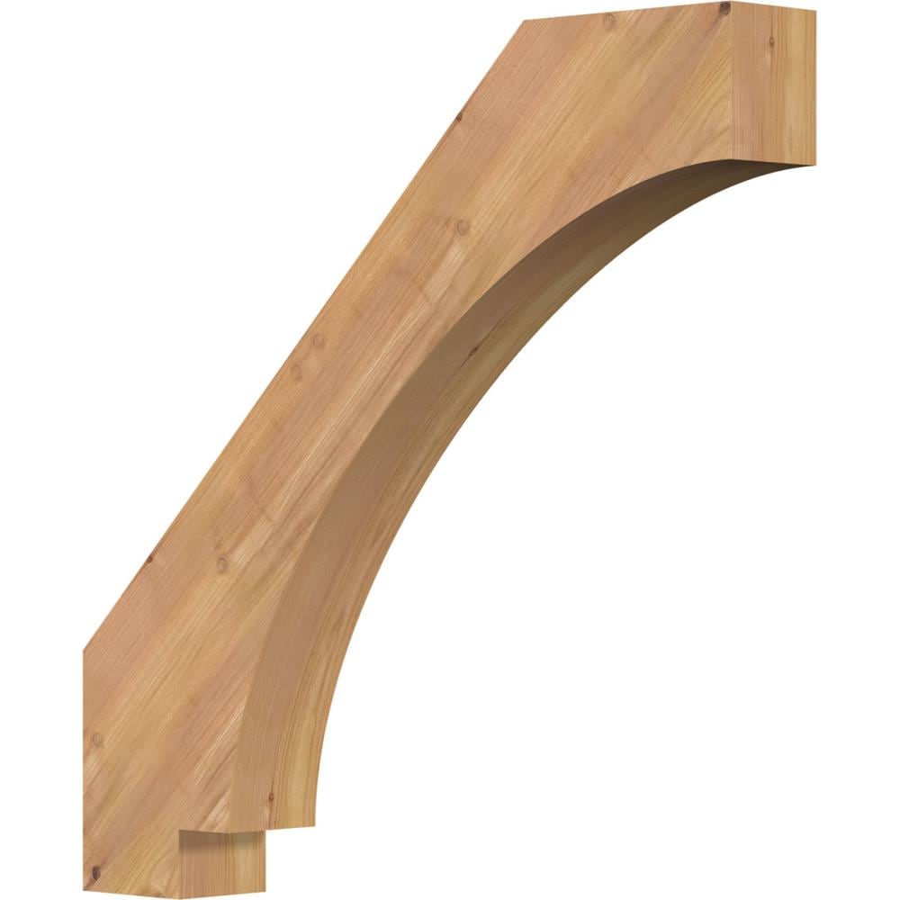 Ekena Millwork BRC04X24X24IMP00SWR 3-1/2-in x 24-in x 24-in Western Red Cedar Wood Imperial Smooth Knee Brace