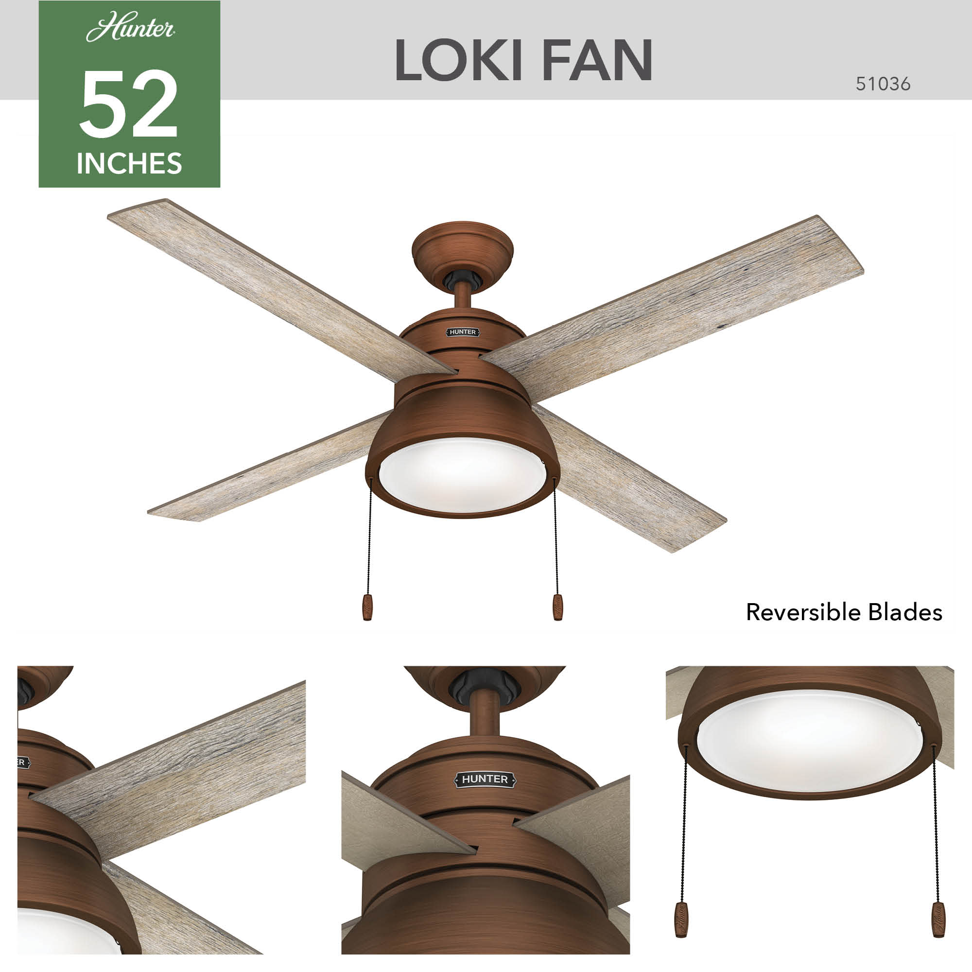 Hunter 51036 Ceiling-Fans - View #3