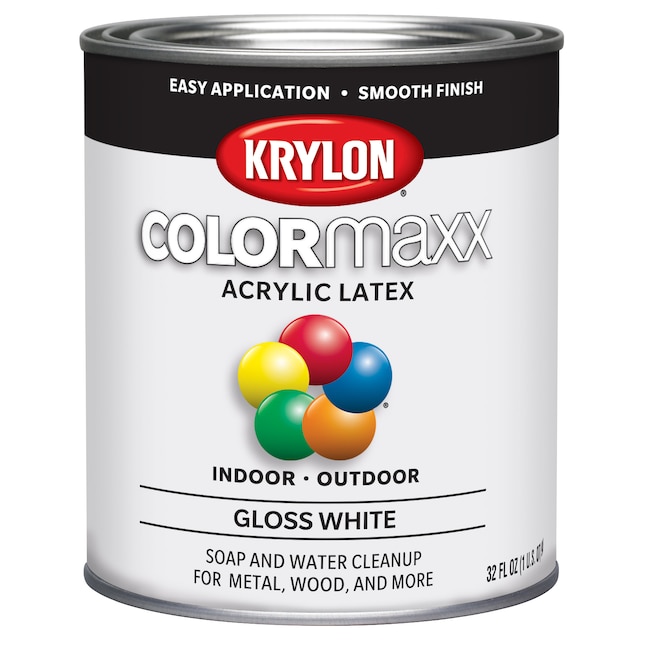 Krylon K05625007 Paint Gloss White 1Quart