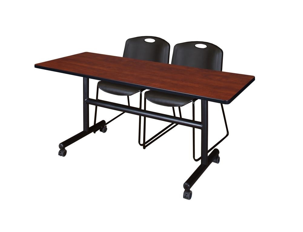 Regency MKFT6024CH44BK Training Red 4-Person Training Table (60-in W x 29-in H)