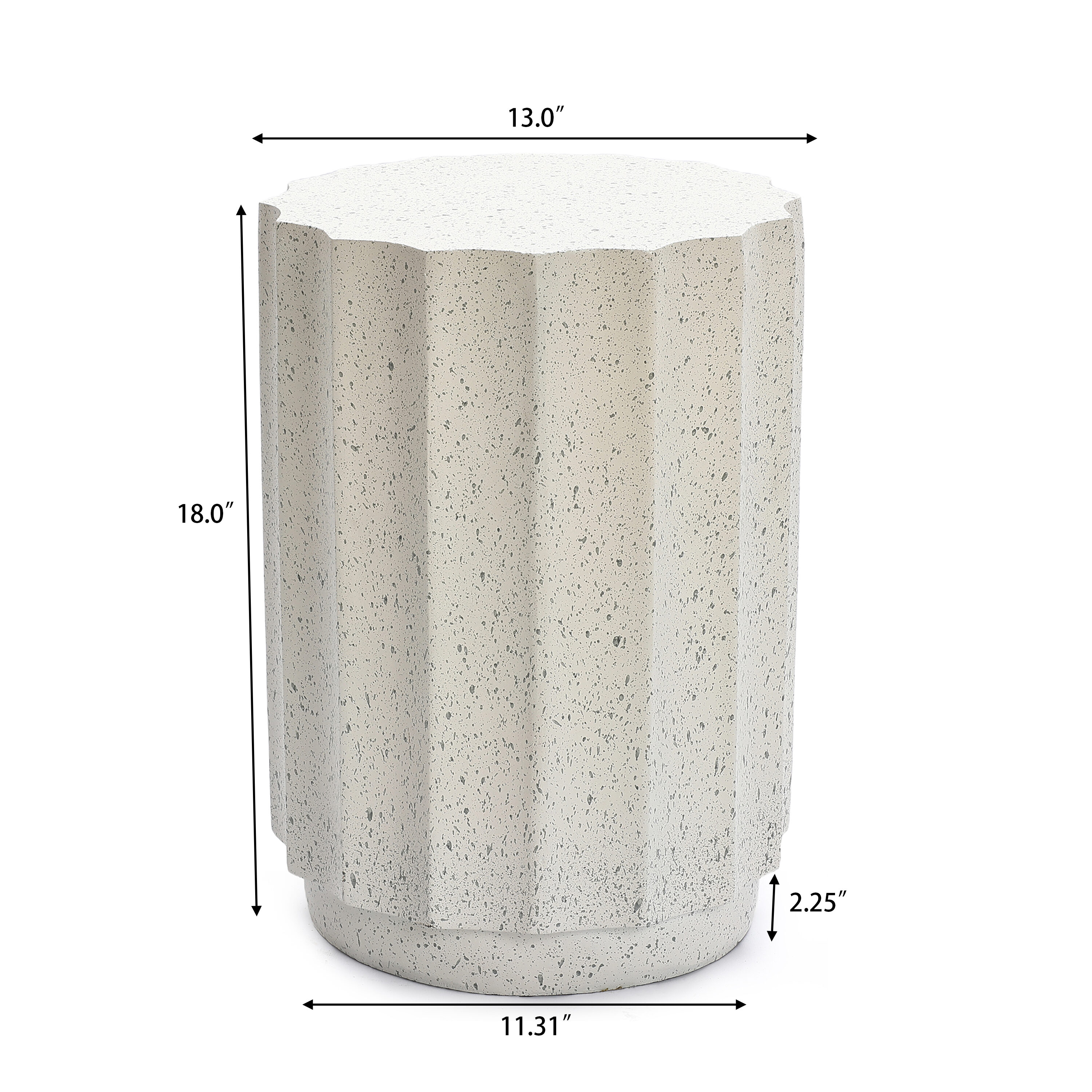 LuxenHome WHOF1281-W Patio-Tables - View #10