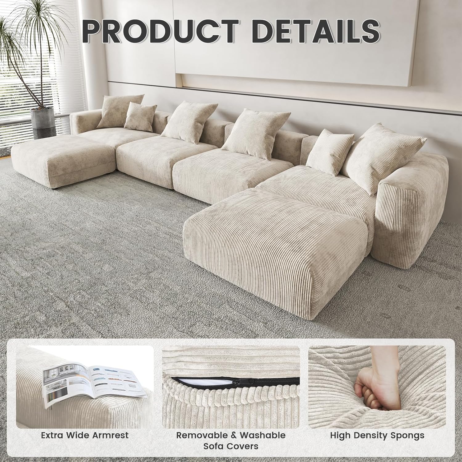 BuotiqHom DH-S4+1-126BE Sofas-Loveseats - View #5