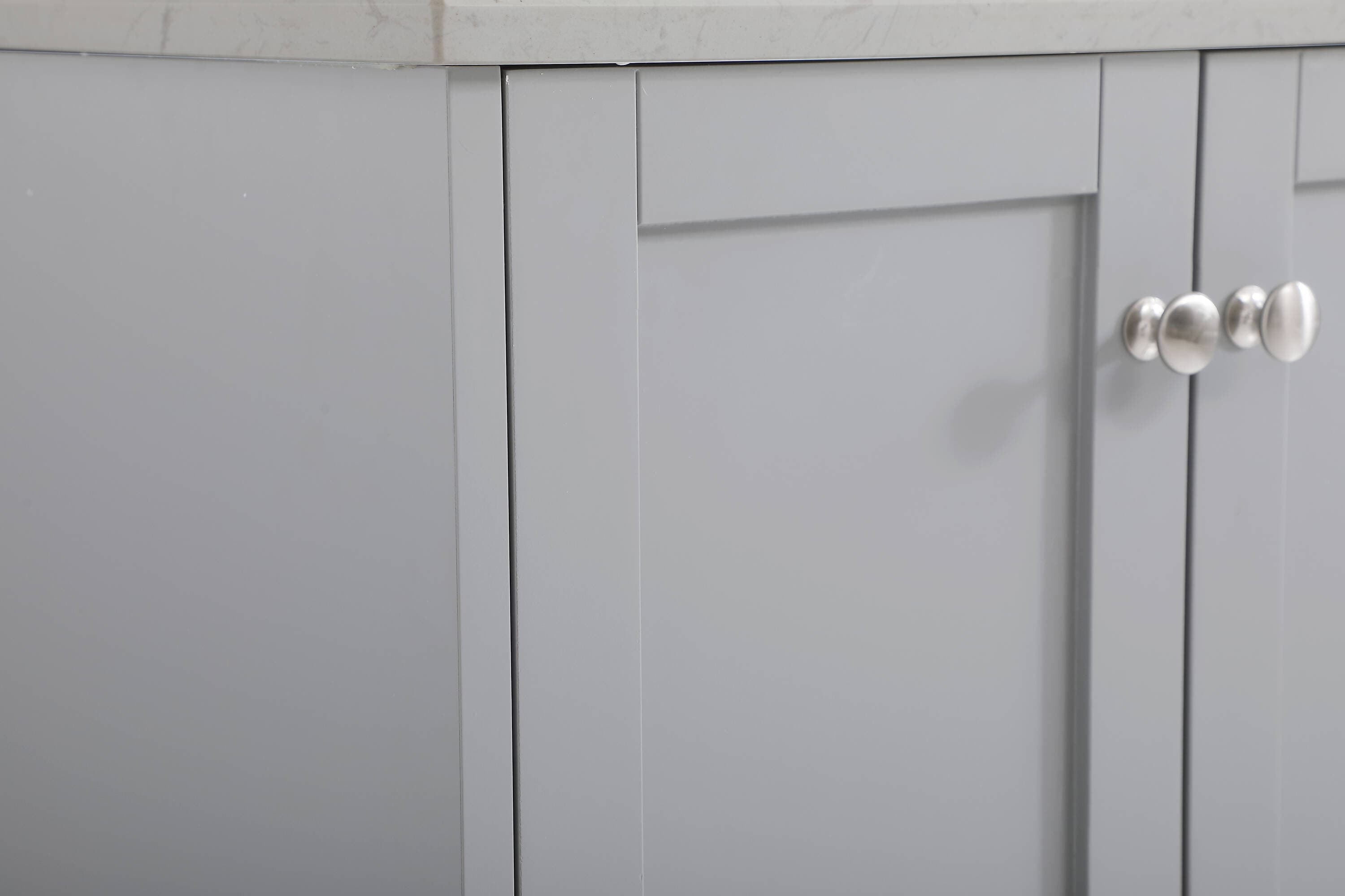 Sommerville 60" Gray Double Quartz Top Bathroom Vanity