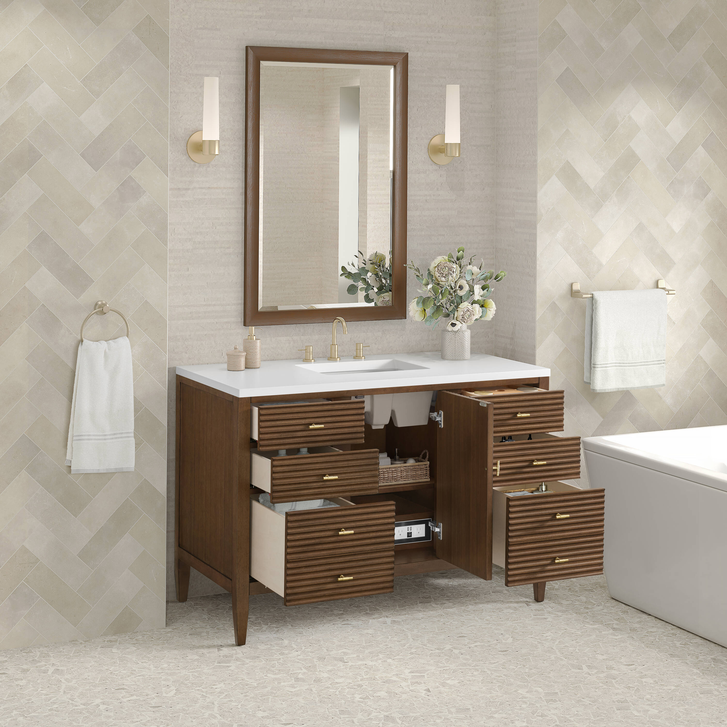 James Martin Vanities 485-V48-WLT-3WZ Bath-Vanity-Combo - View #4
