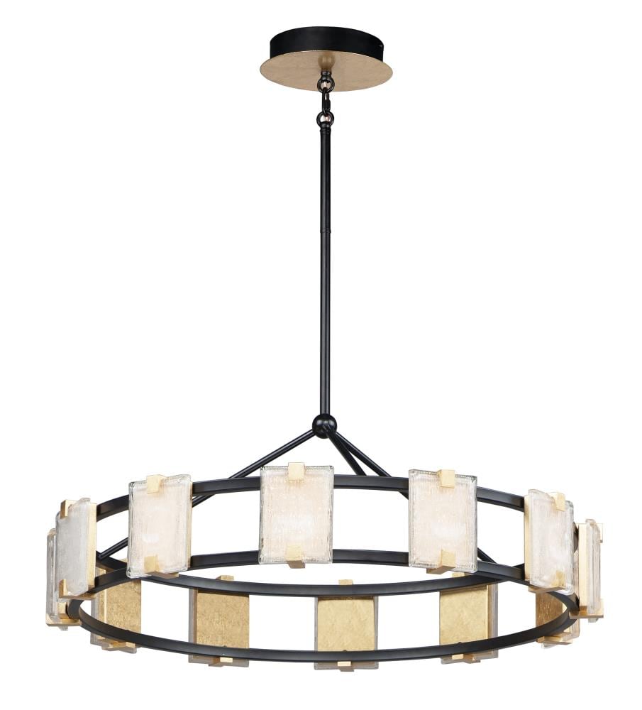 Maxim Lighting 39536CYBKGL Radiant 12 -Light Multiple finishes Multiple colors Transitional Integrated LED For Use in Bedrooms, Dining Rooms, Foyers, Kitchens, Living Rooms Chandelier