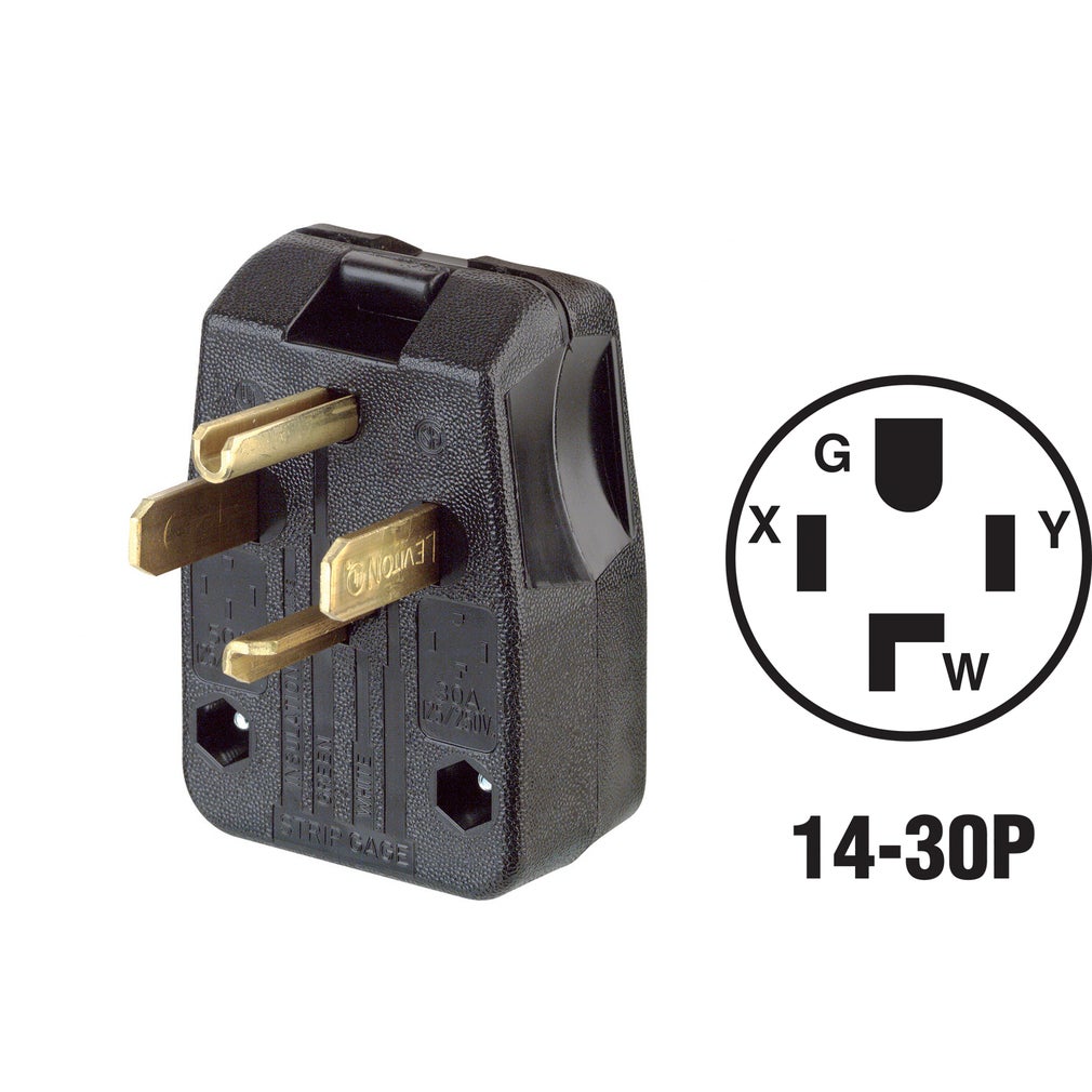 Leviton 275-E EB Angle Plug 30A-125/250V 50A125/250V #275-E-A65D