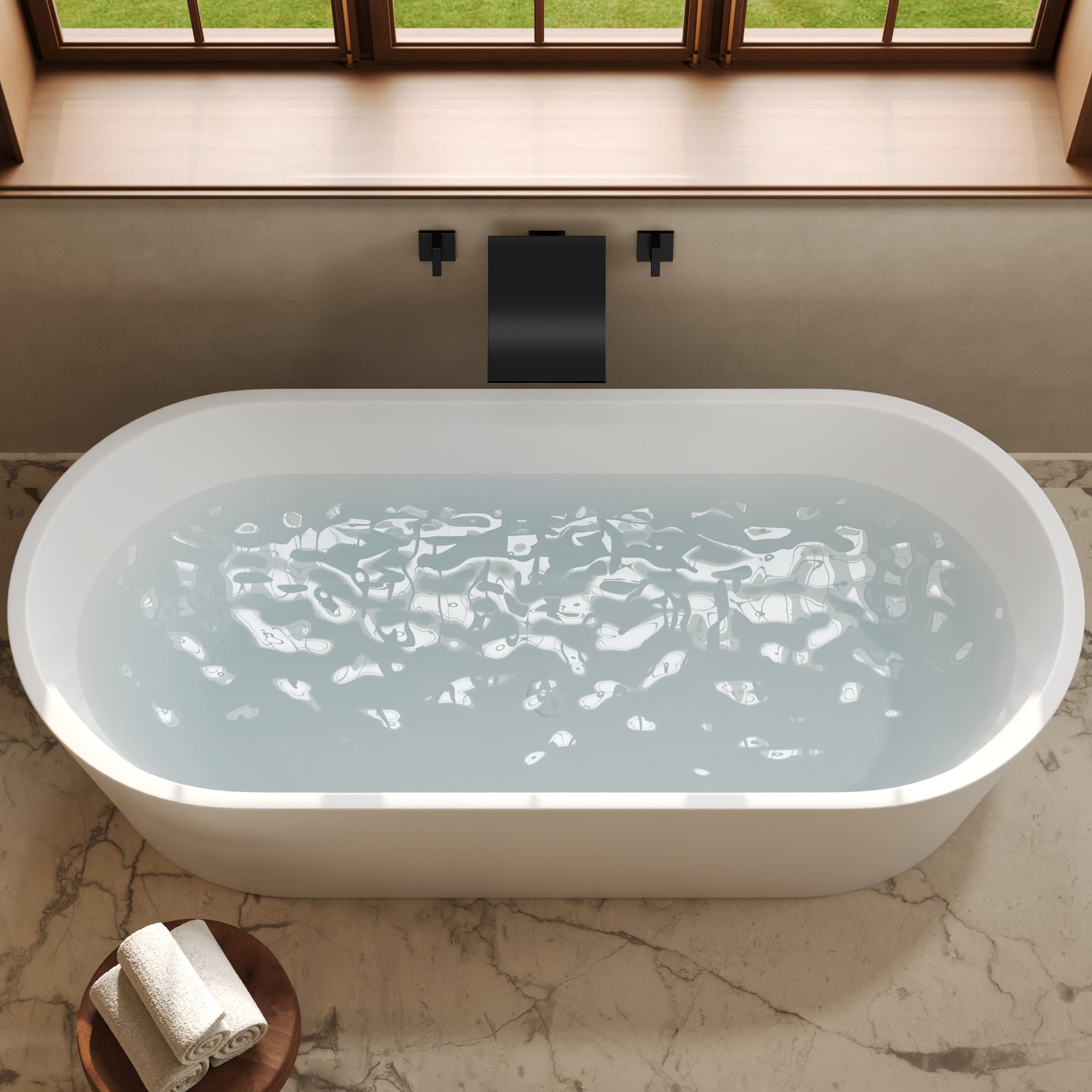 GRANDJOY FL23671-BN Roman-Tub-Faucets - View #15