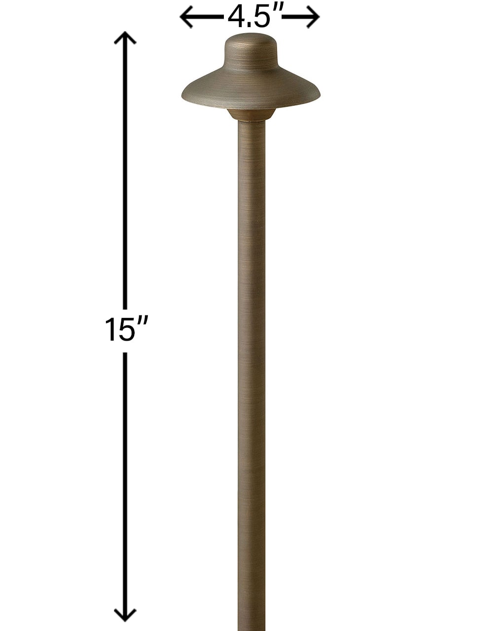 Matte Bronze Frosted Glass LED Pathway Light