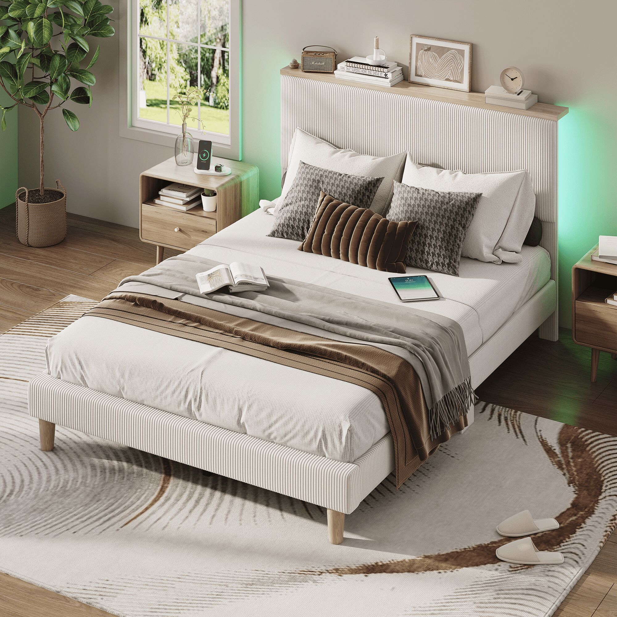 Bestier LOW-B701253C-OWHT beds - View #3