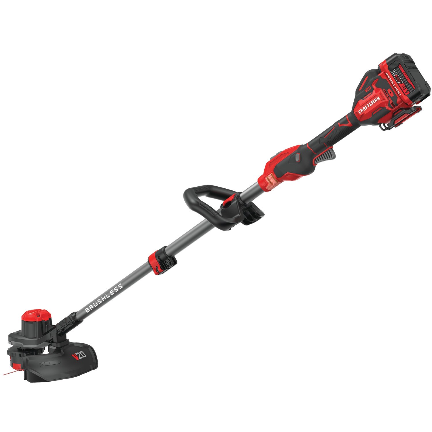 CRAFTSMAN WEEDWACKER V20 20-Volt Max 13-in Straight Cordless String ...