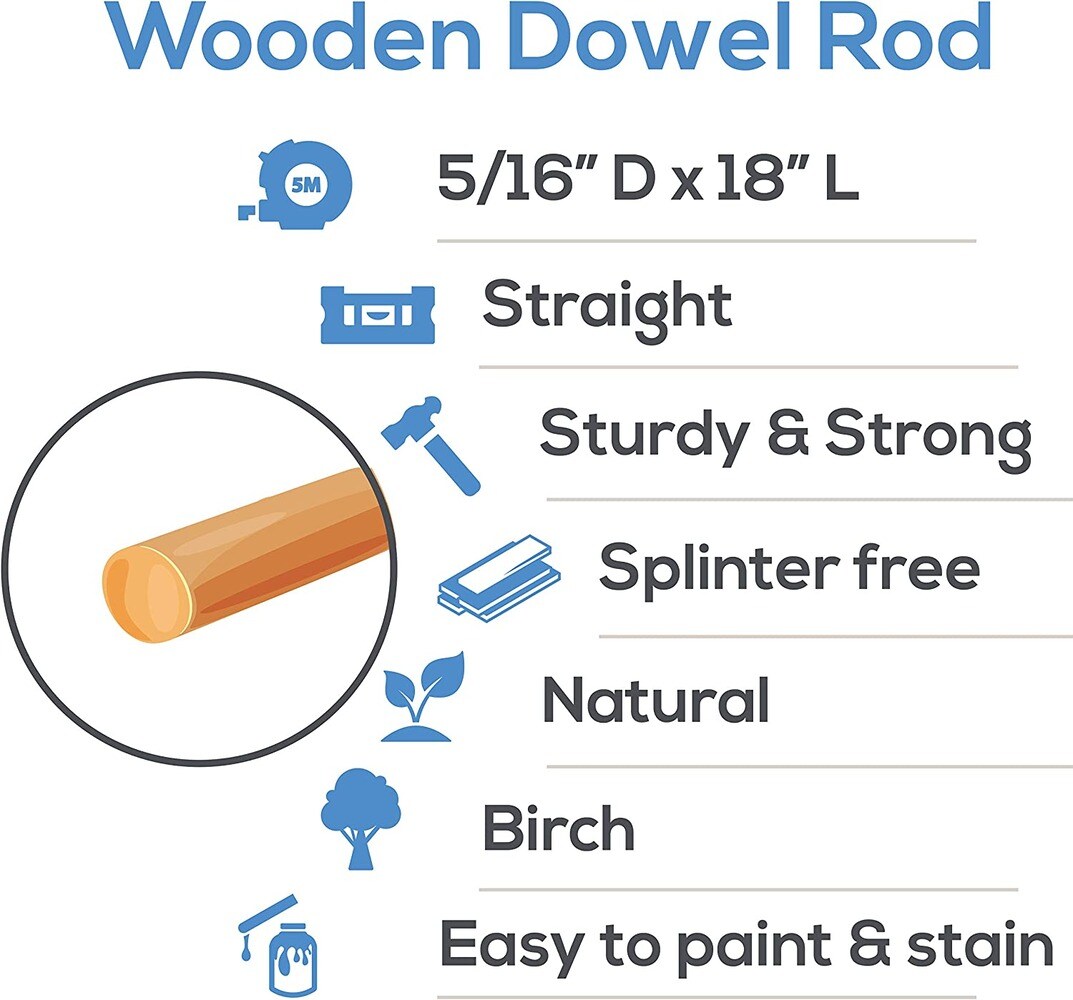 Woodpeckers Crafts MF-DR-516-18-P100 dowels - View #4