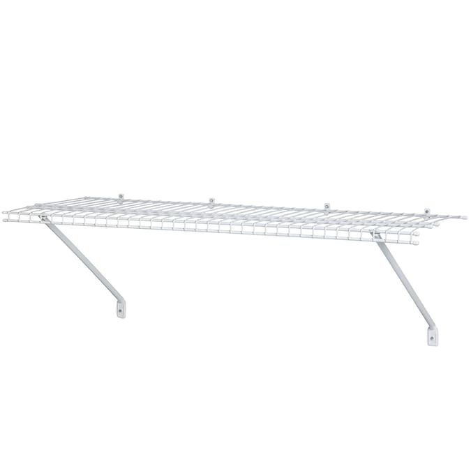 Wire Closet Systems Department At, Mainstays 3 Piece Wire Shelves White