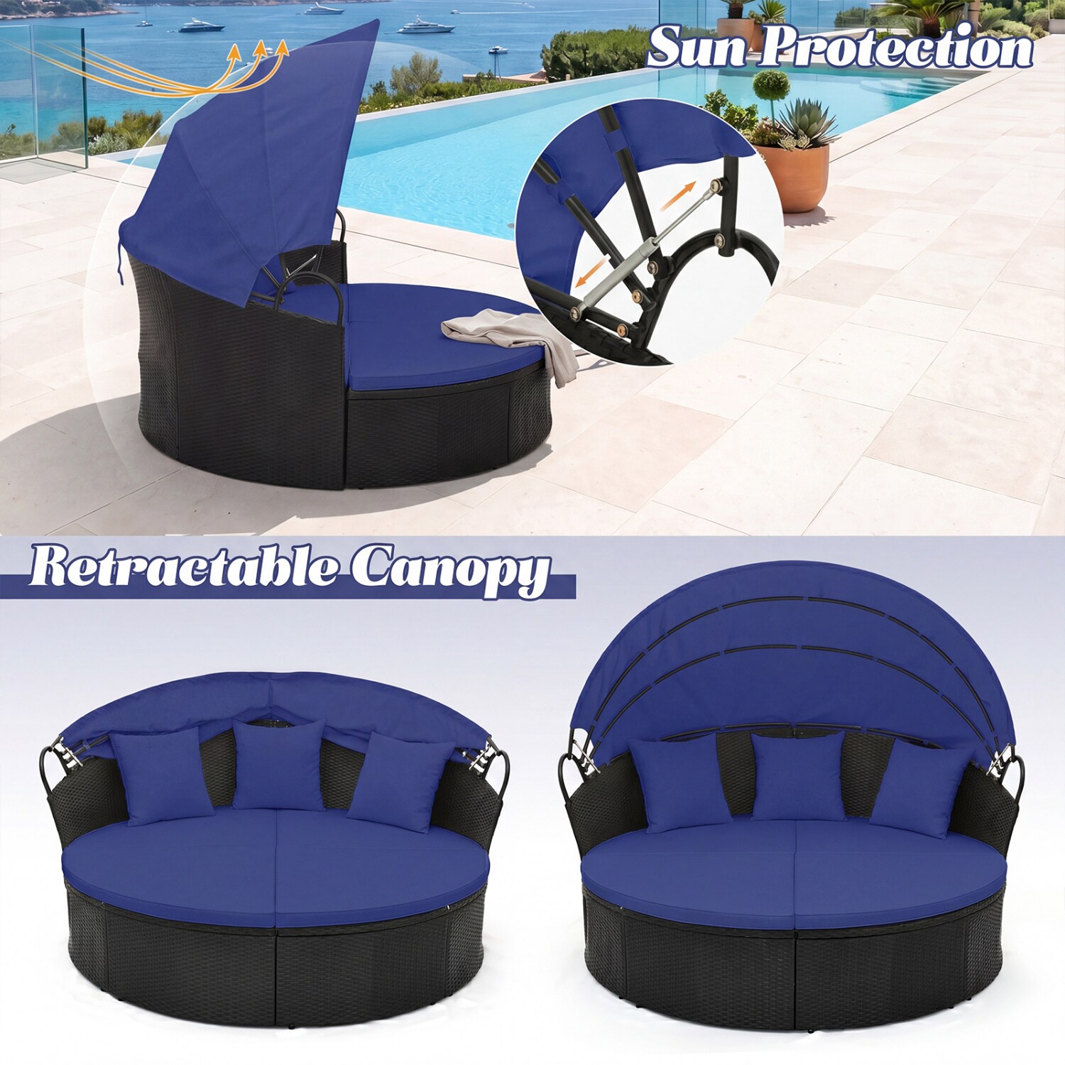Slickblue D-CO-+YN23067WH Patio-Sofas-Daybeds - View #4