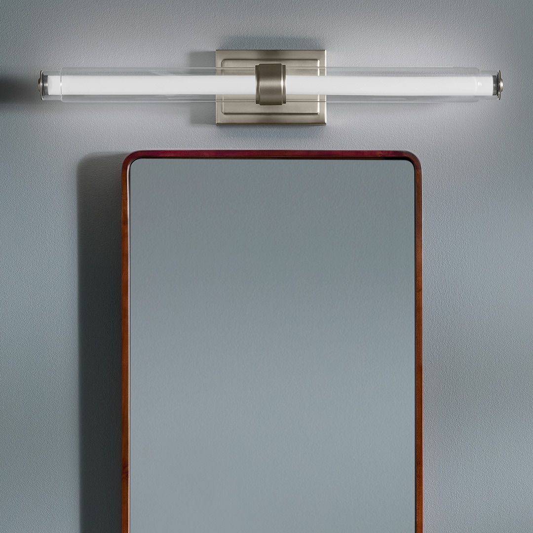 Kichler Laurene 31-in 1 Light Brushed Nickel Integrated LED Modern/contemporary Bathroom Vanity light bar