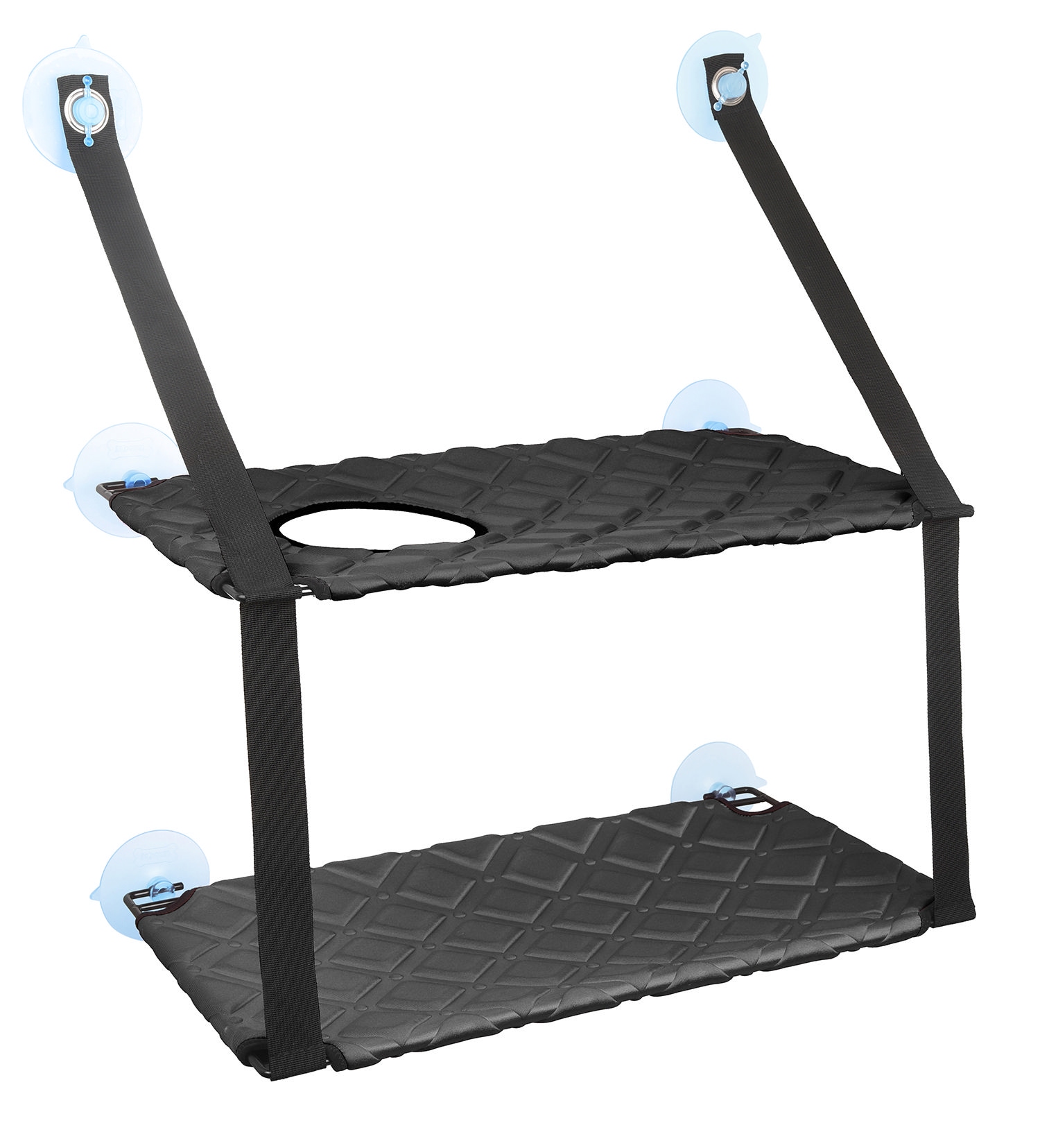 Pet Life CA4BK Rectangular Black Perch Cat Bed ( Small )