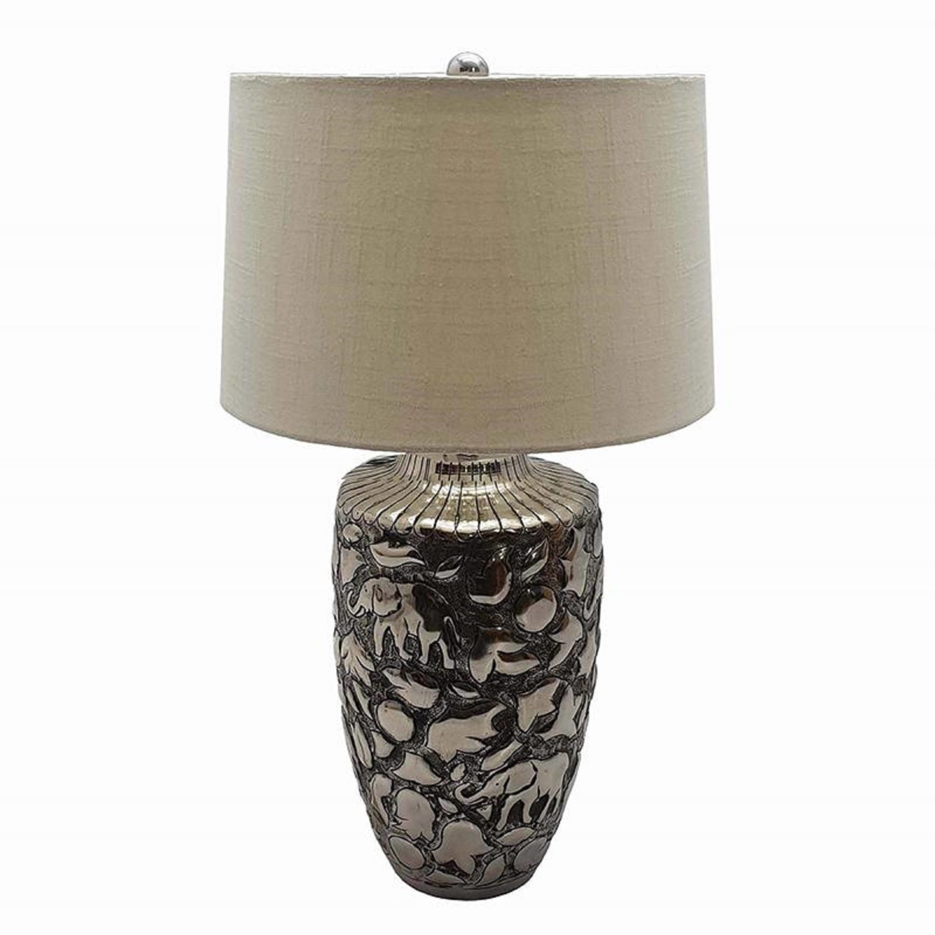 A&B Home 45790 25.5-in Multiple Colors Led; Touch Table Lamp with Metal Shade