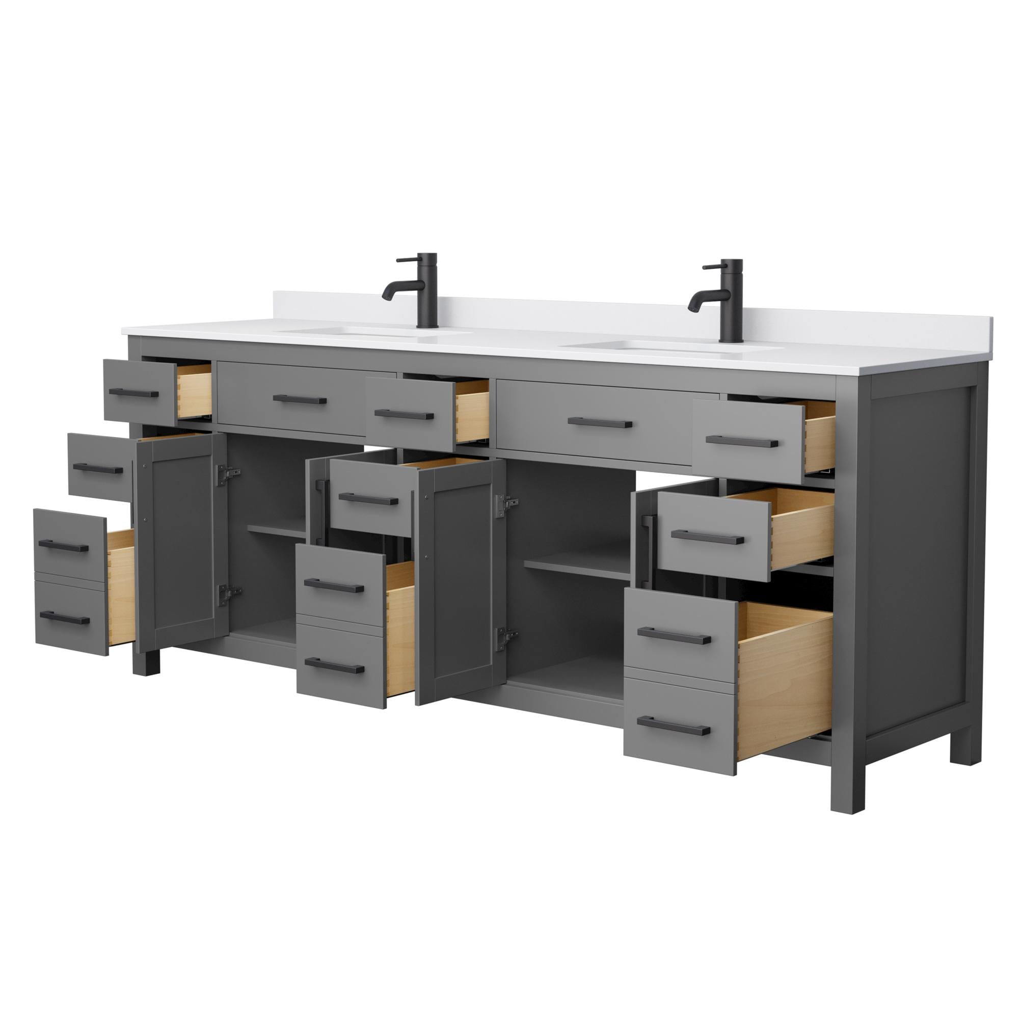Wyndham Collection WCG242484DGBWCUNSMXX Bath-Vanity-Combo - View #3