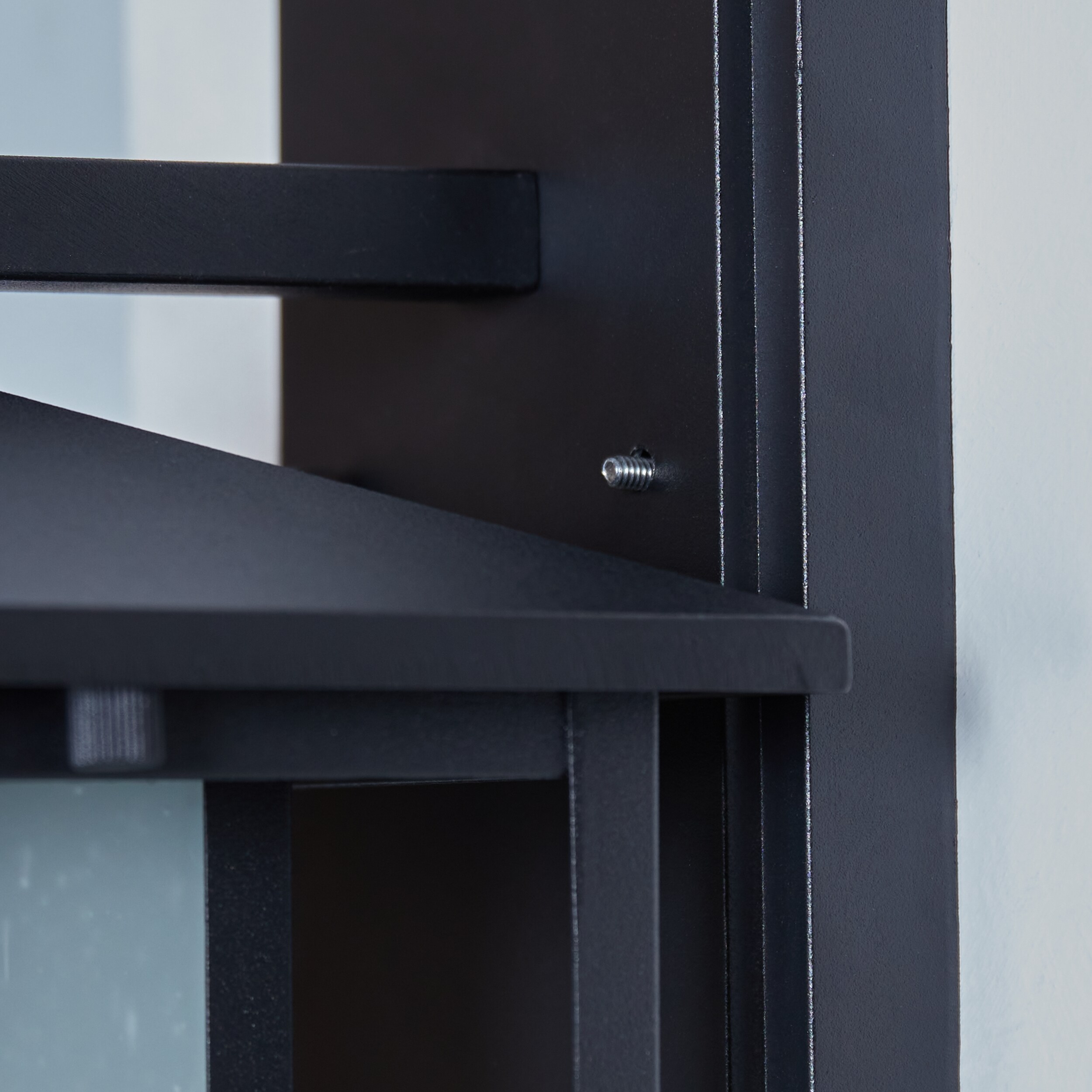 Hunnington Black Contemporary Outdoor Wall Lantern