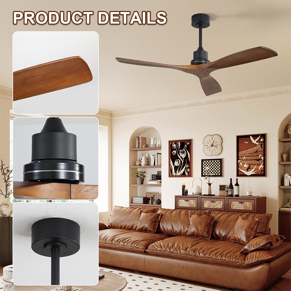 Sofucor LW-5247TY-BK-WD-HTM Ceiling-Fans - View #5
