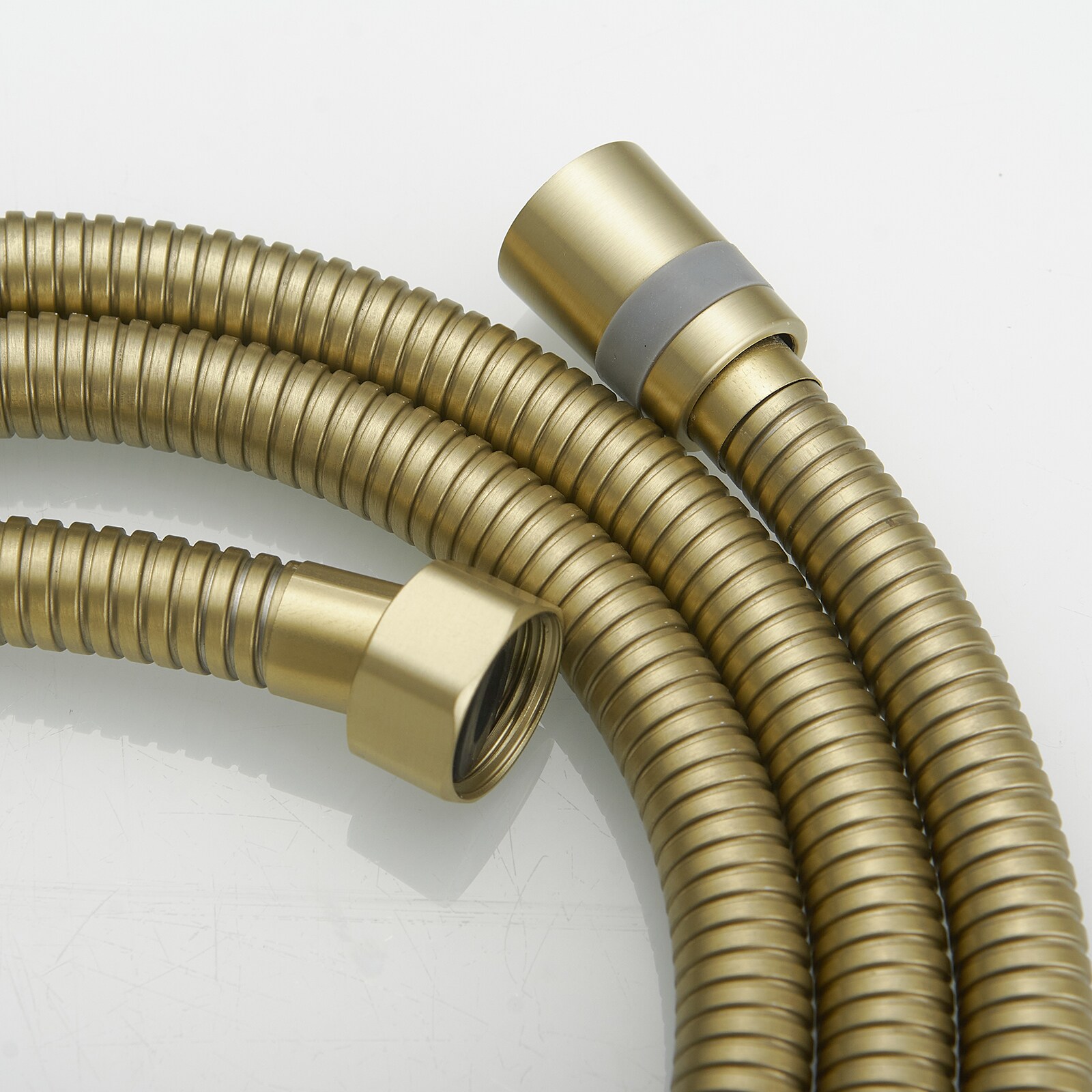 BWE Brushed Gold 71-in Bathroom Sink Hose (0.375-in-ID) in the Bathroom ...
